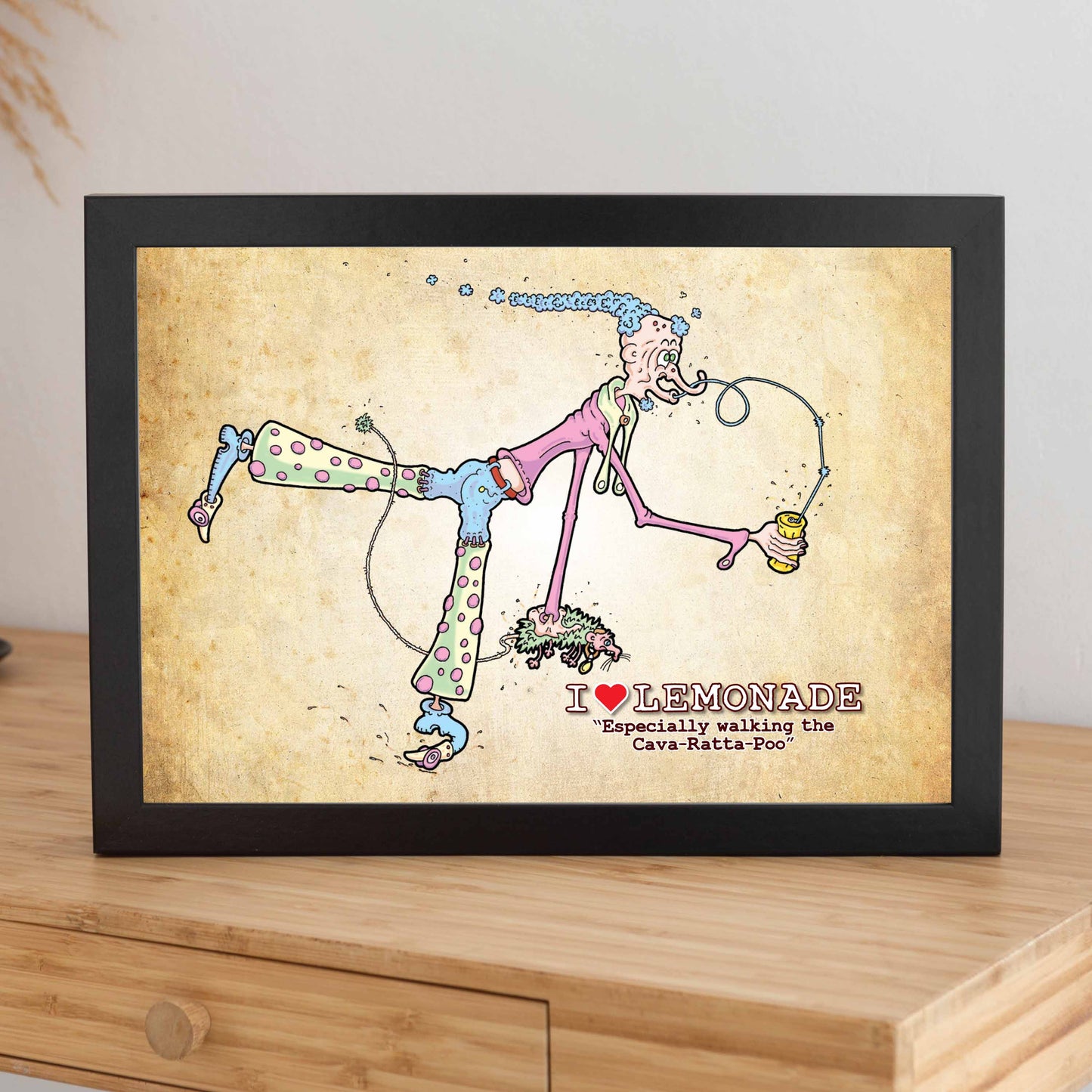 I Love Lemonade Cartoon Art Print