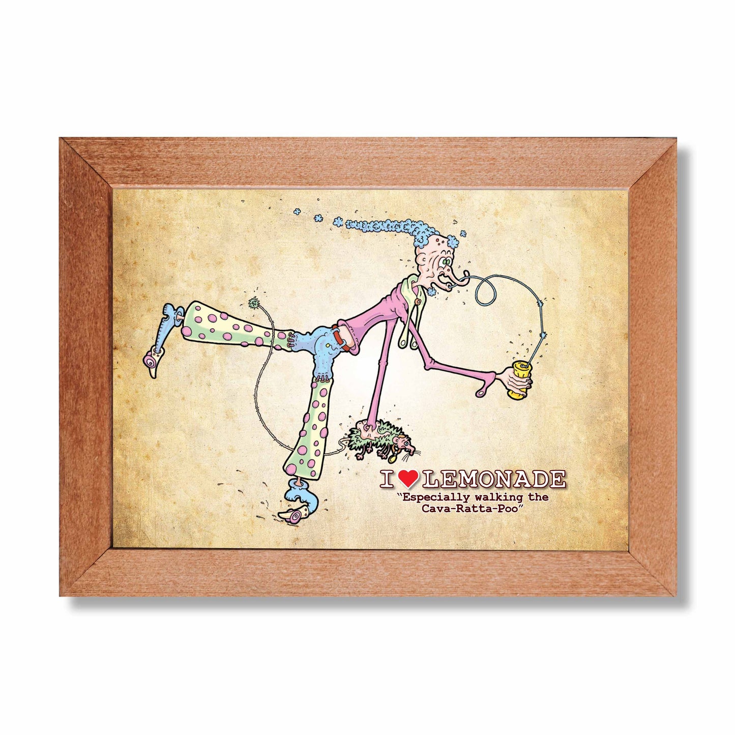 I Love Lemonade Cartoon Art Print