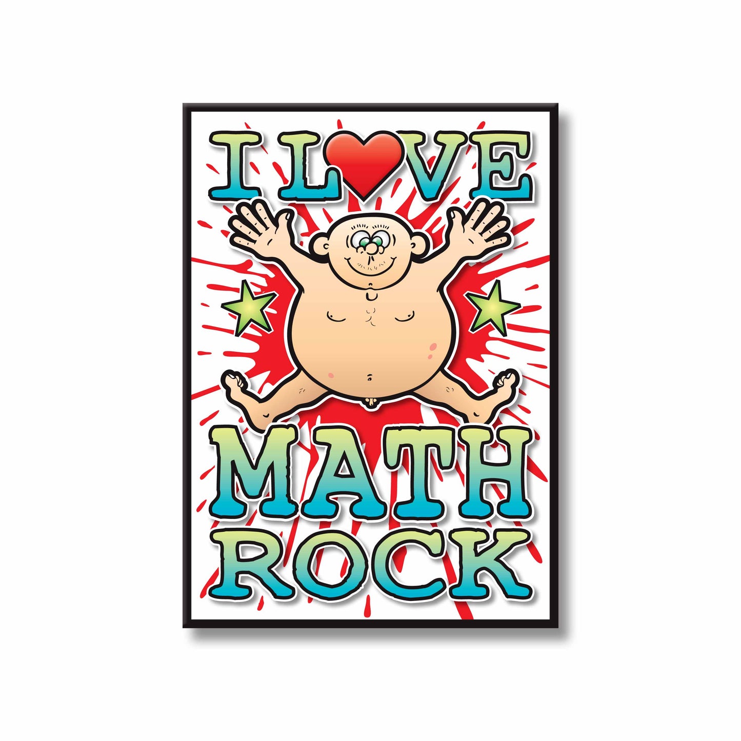 Math Rock Art Print / Love Music Poster / Wall Décor / Rock Guru