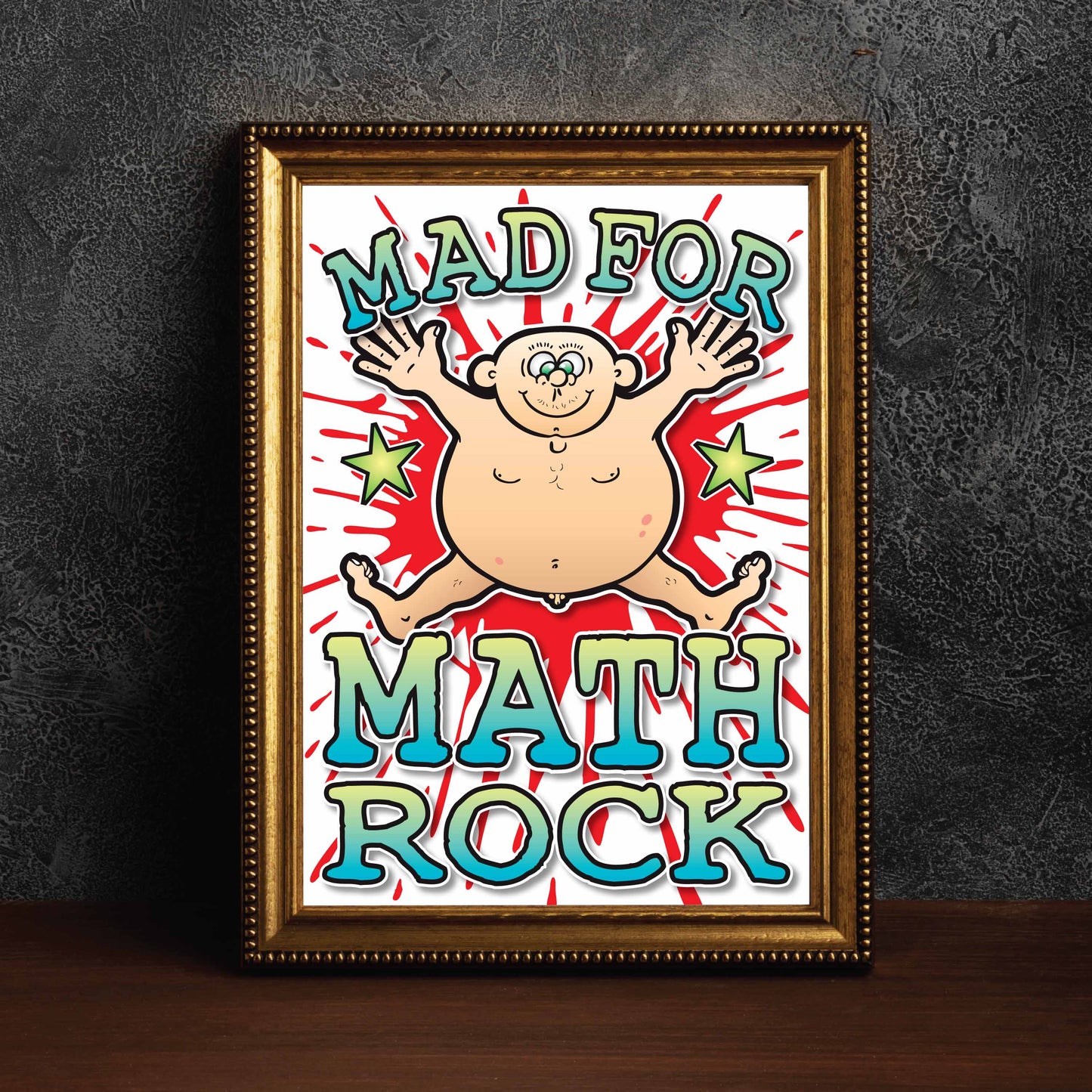 Math Rock Art Print / Mad For Music Poster / Wall Décor