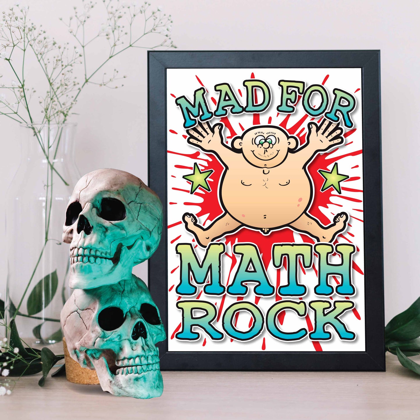 Math Rock Art Print / Mad For Music Poster / Wall Décor