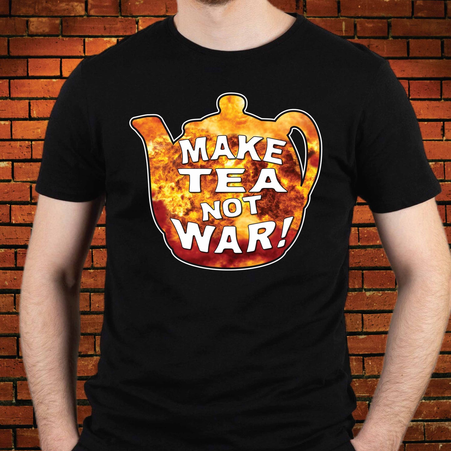 Make Tea Funny Slogan Cotton T-Shirt