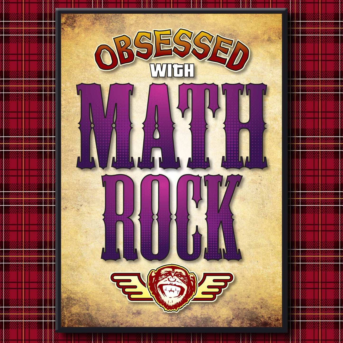 Math Rock - Obsessed Art Poster + Birthday / Greetings Card