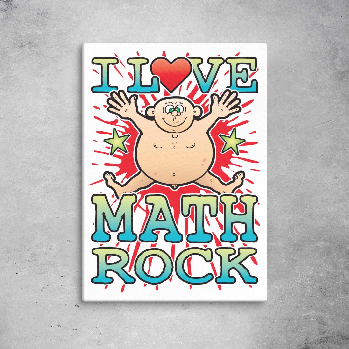 Math Rock 51x71cm Canvas Print