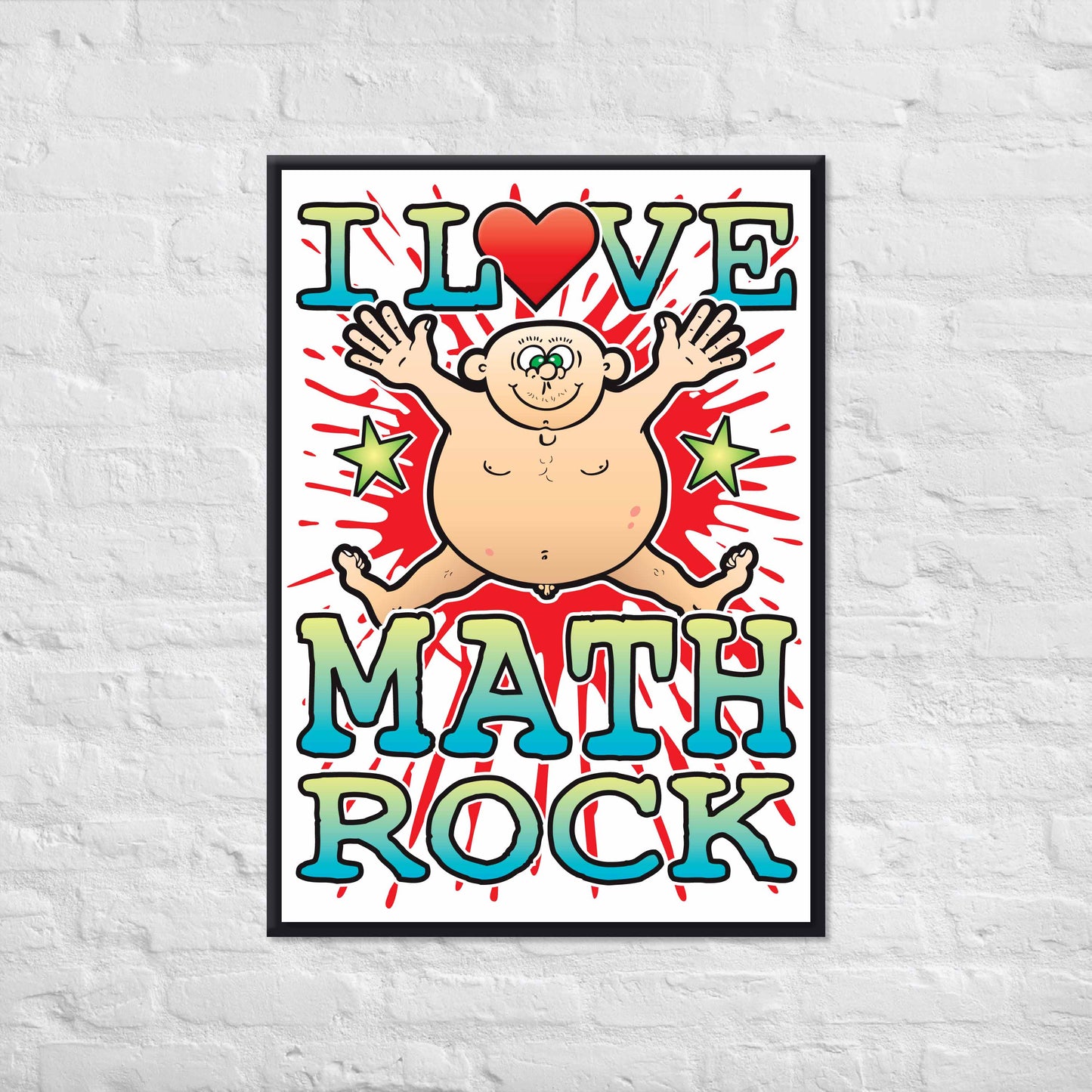 Math Rock 50x70cm Wall Art / Love Music Poster