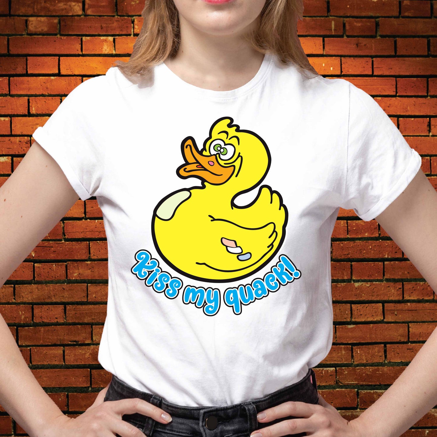 Mr Duck Funny Slogan Cotton T-Shirt