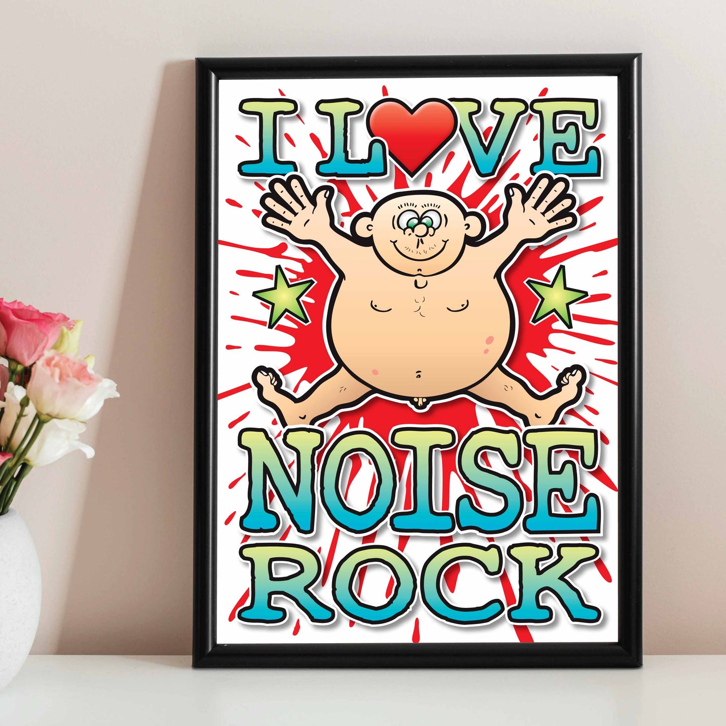 Noise Rock Art Print / Love Music Poster / Wall Décor / Rock Guru