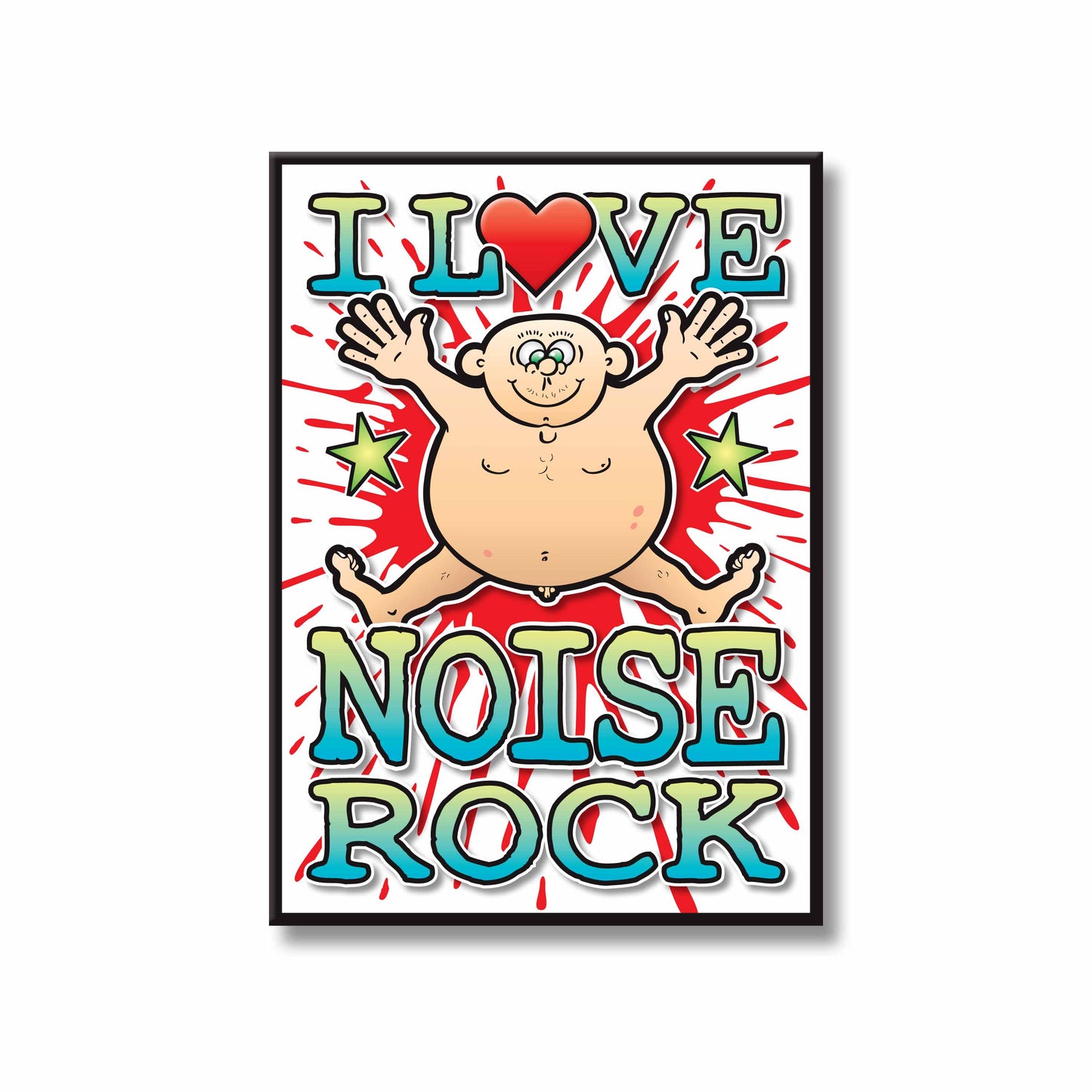 Noise Rock Art Print / Love Music Poster / Wall Décor / Rock Guru