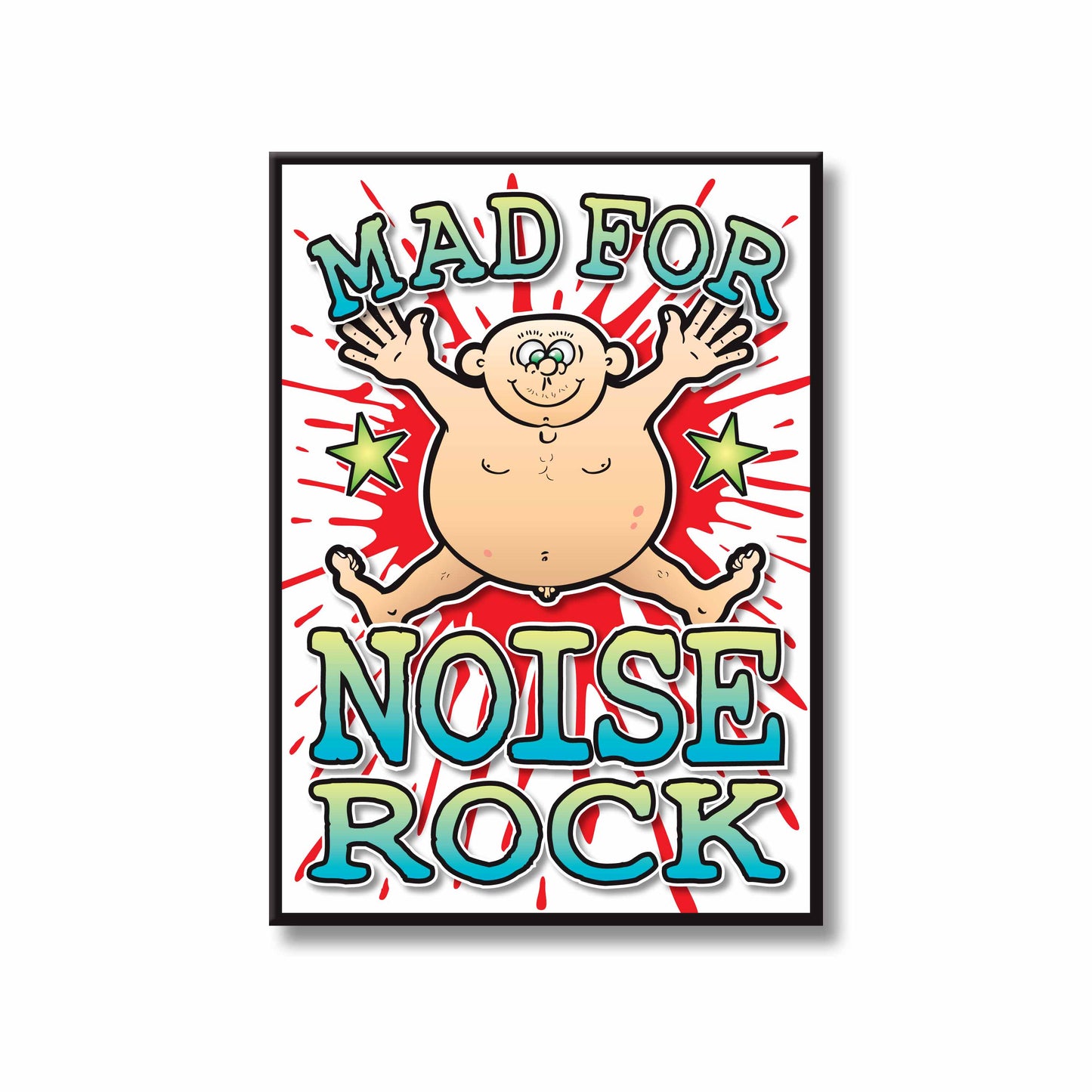 Noise Rock Art Print / Mad For Music Poster / Wall Décor