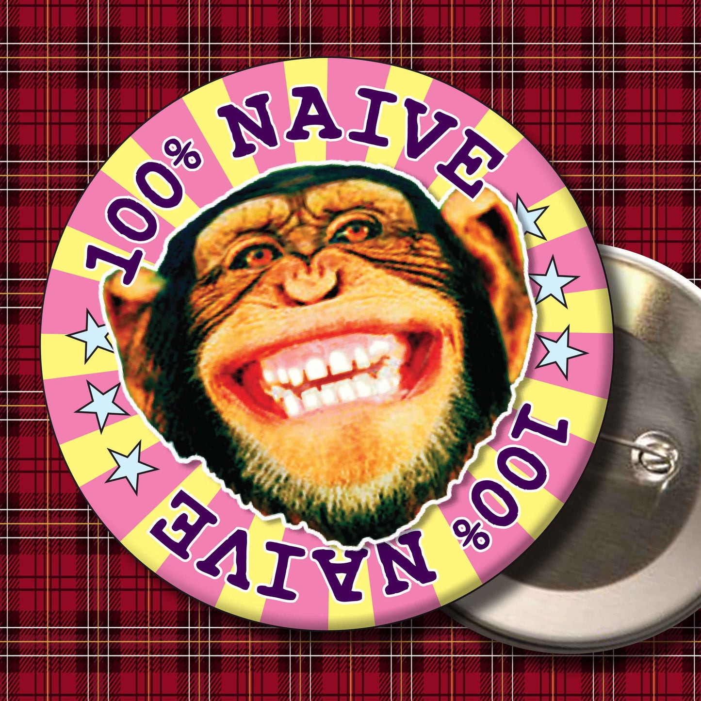 100% Naive Badge + Bottle Opener