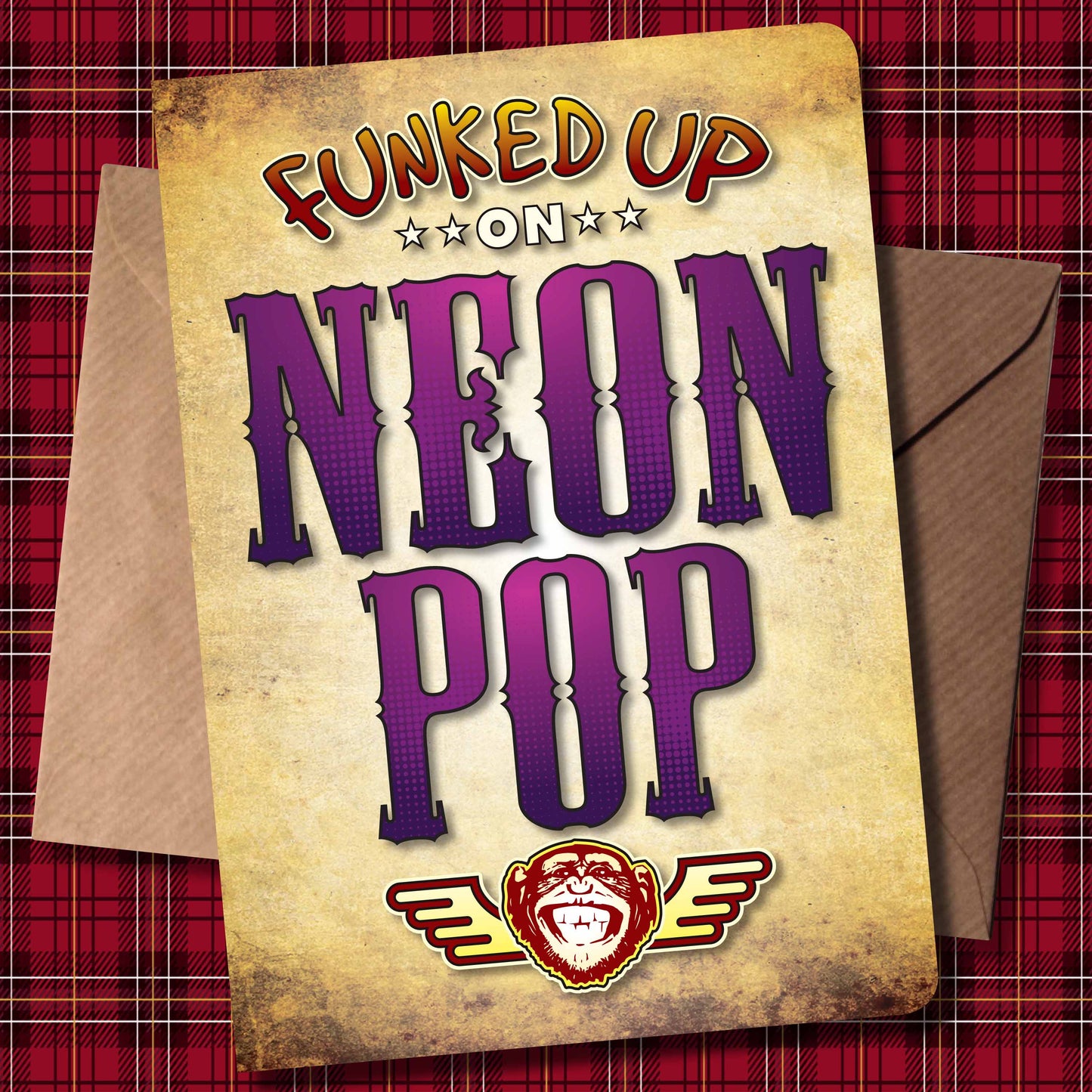 Neon Pop Art Print / Poster / Birthday Card / Greetings Card