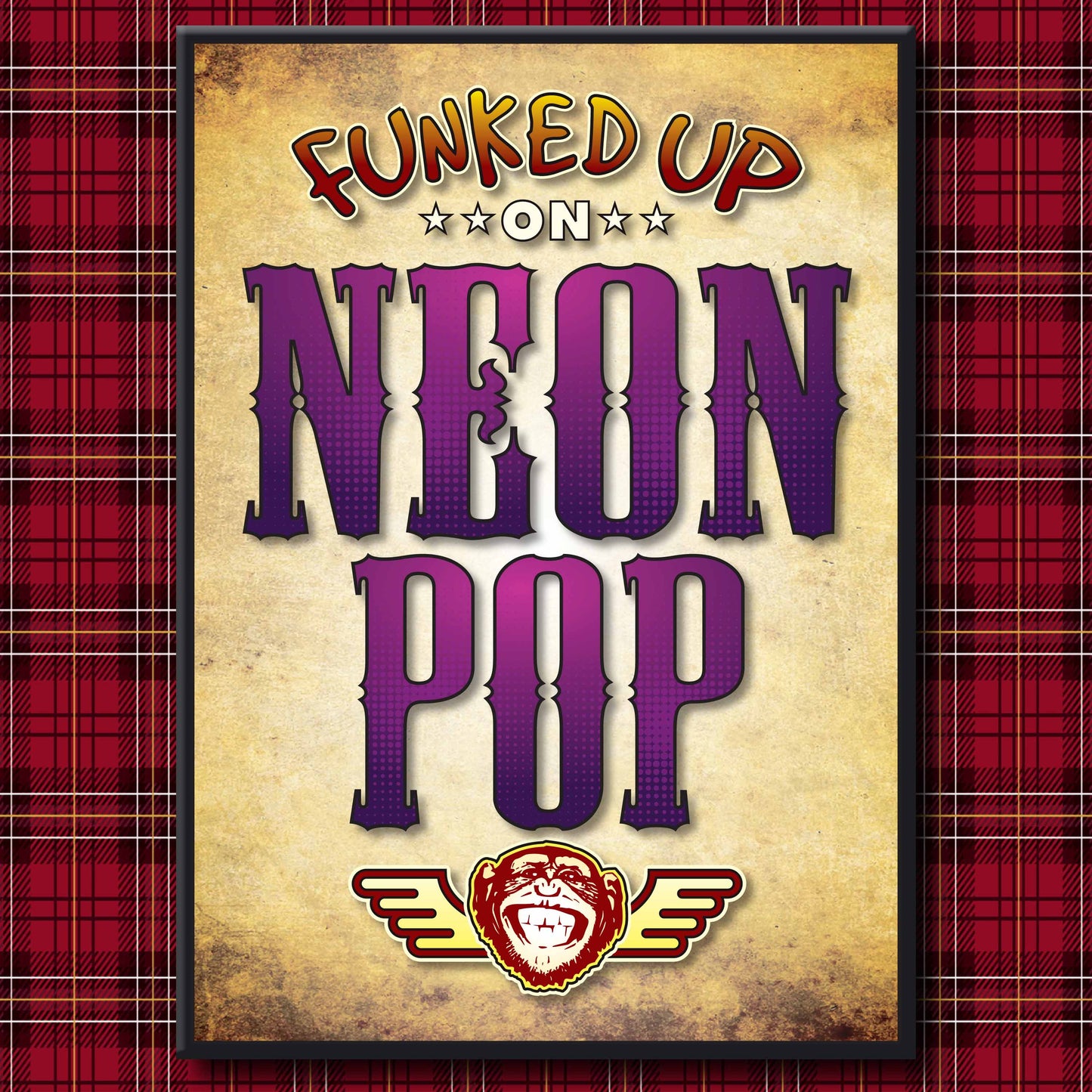 Neon Pop Art Print / Poster / Birthday Card / Greetings Card