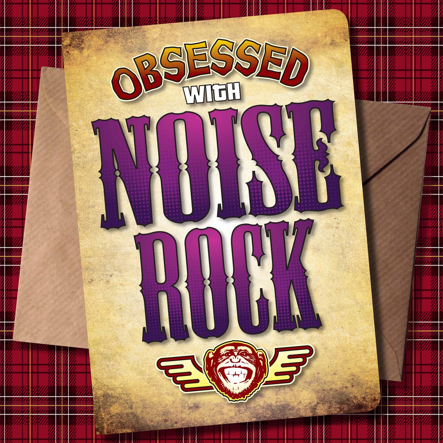 Noise Rock - Obsessed Art Poster + Birthday / Greetings Card