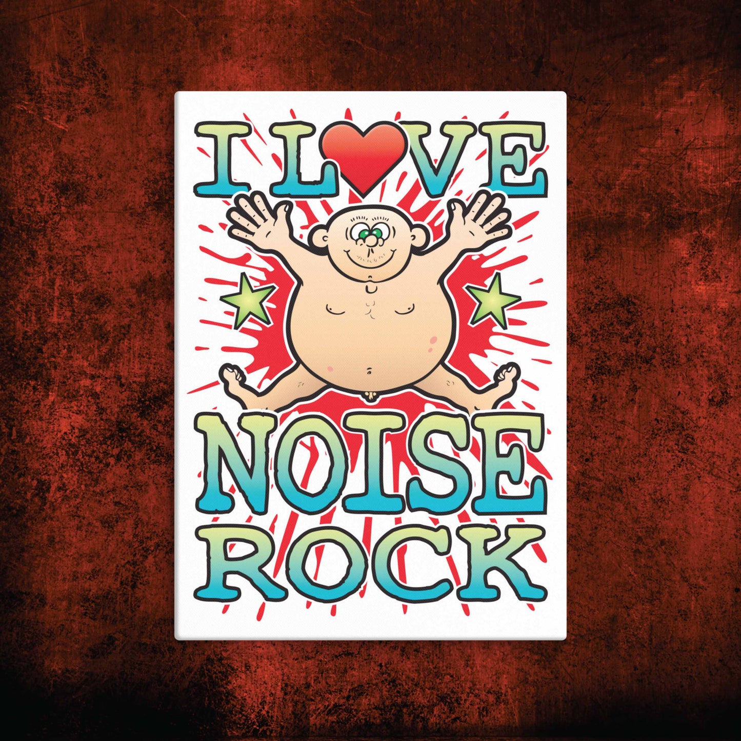 Noise Rock Canvas Print 30x40cm