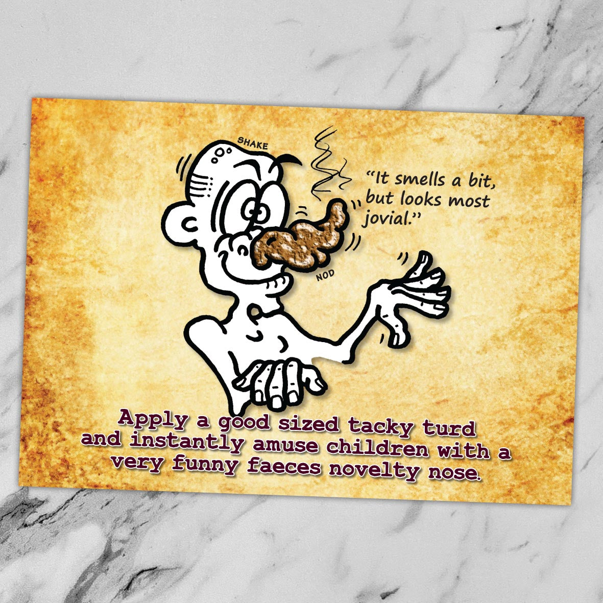 Comical Novelty Nose Cartoon Art Print