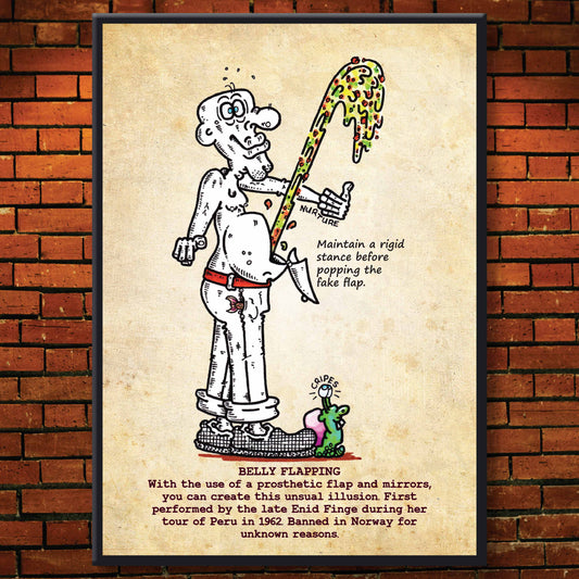 Belly Flapping Art Print