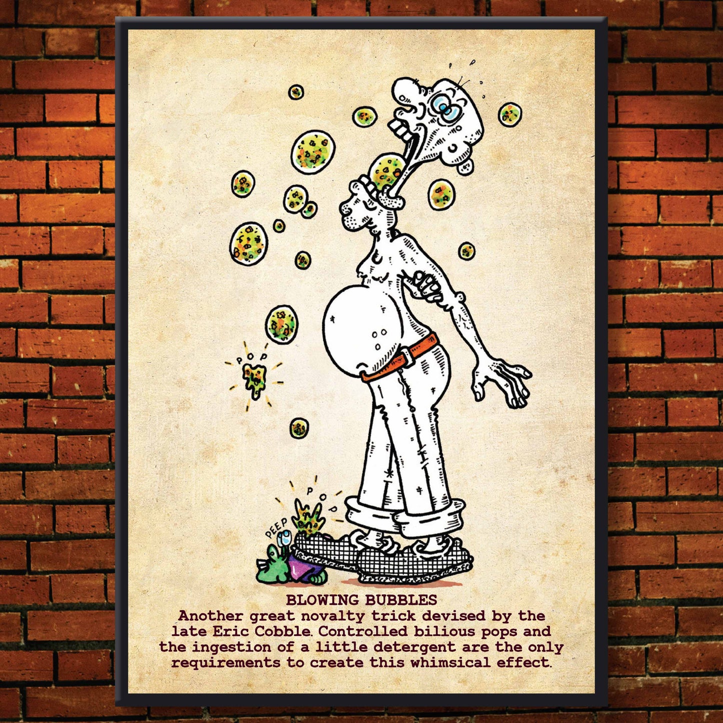 Blowing Bubbles Art Print
