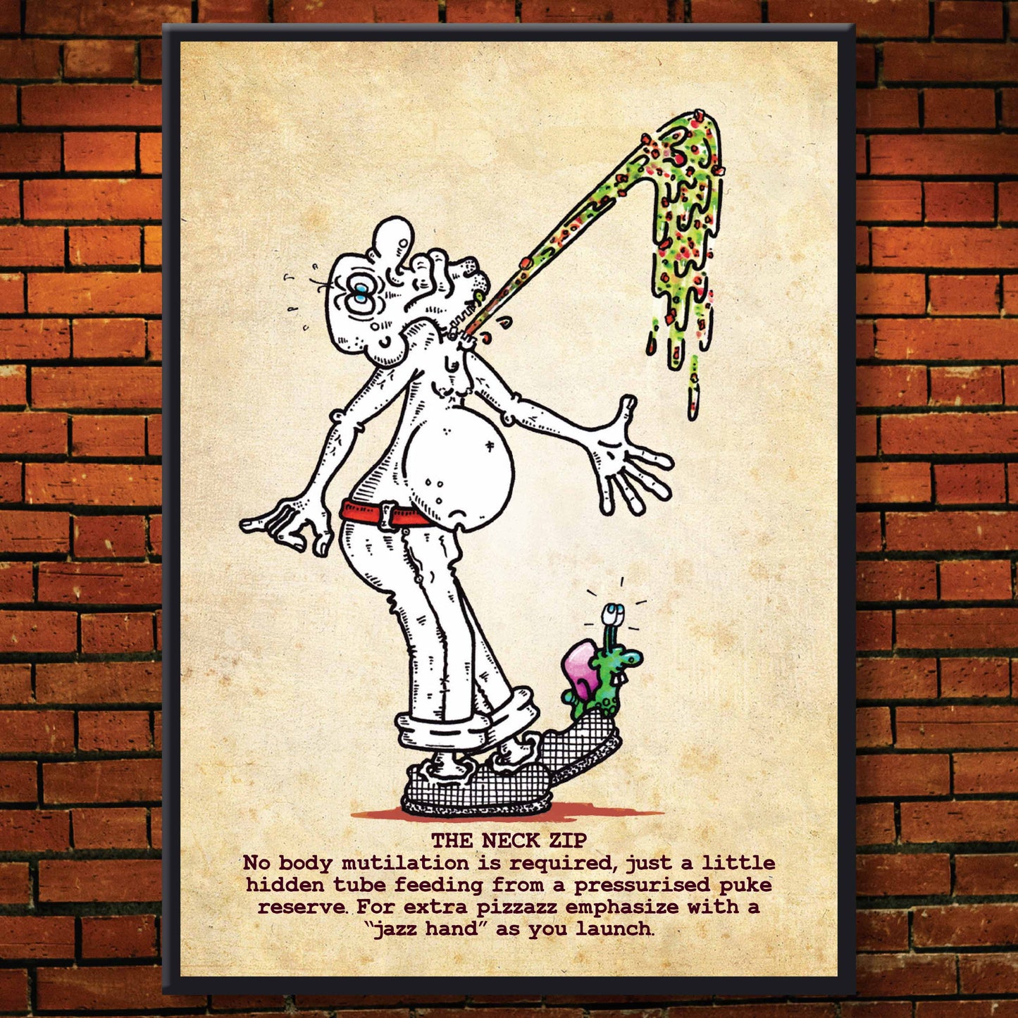 The Neck Zip Art Print