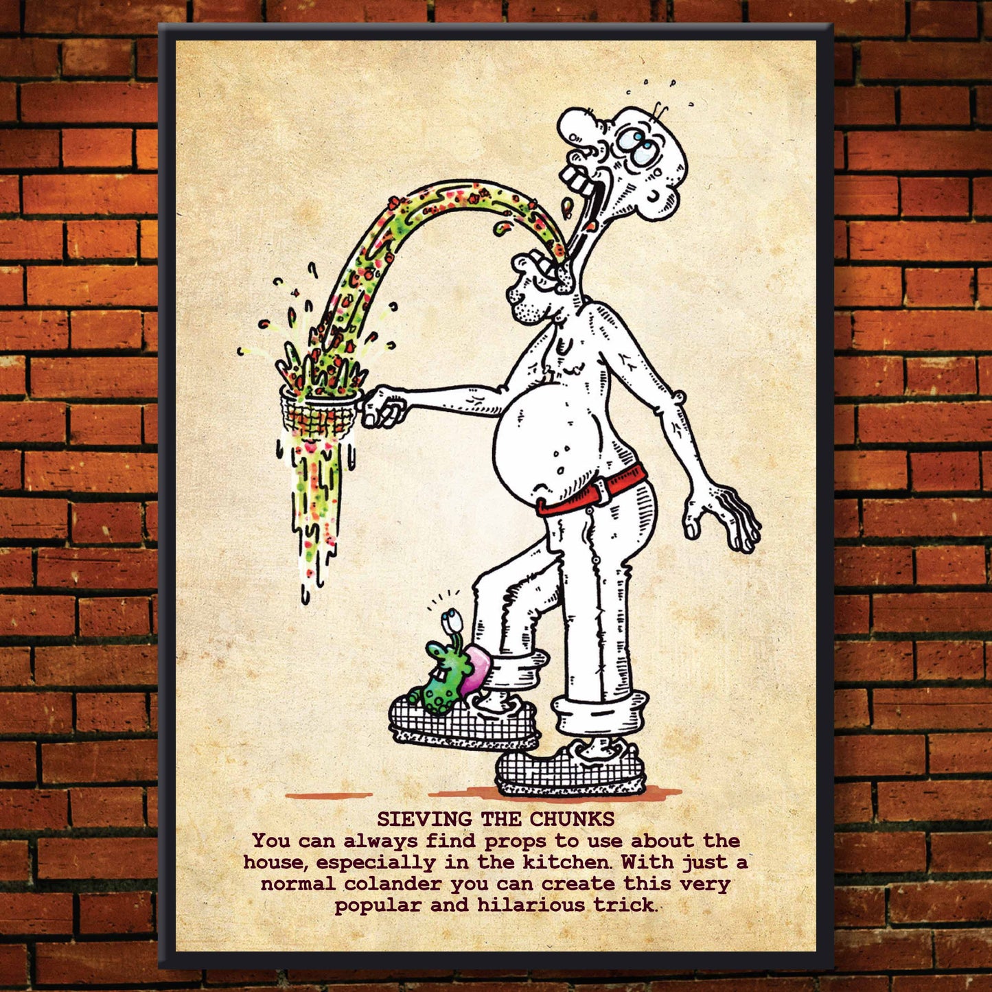 Sieving The Chunks Art Print