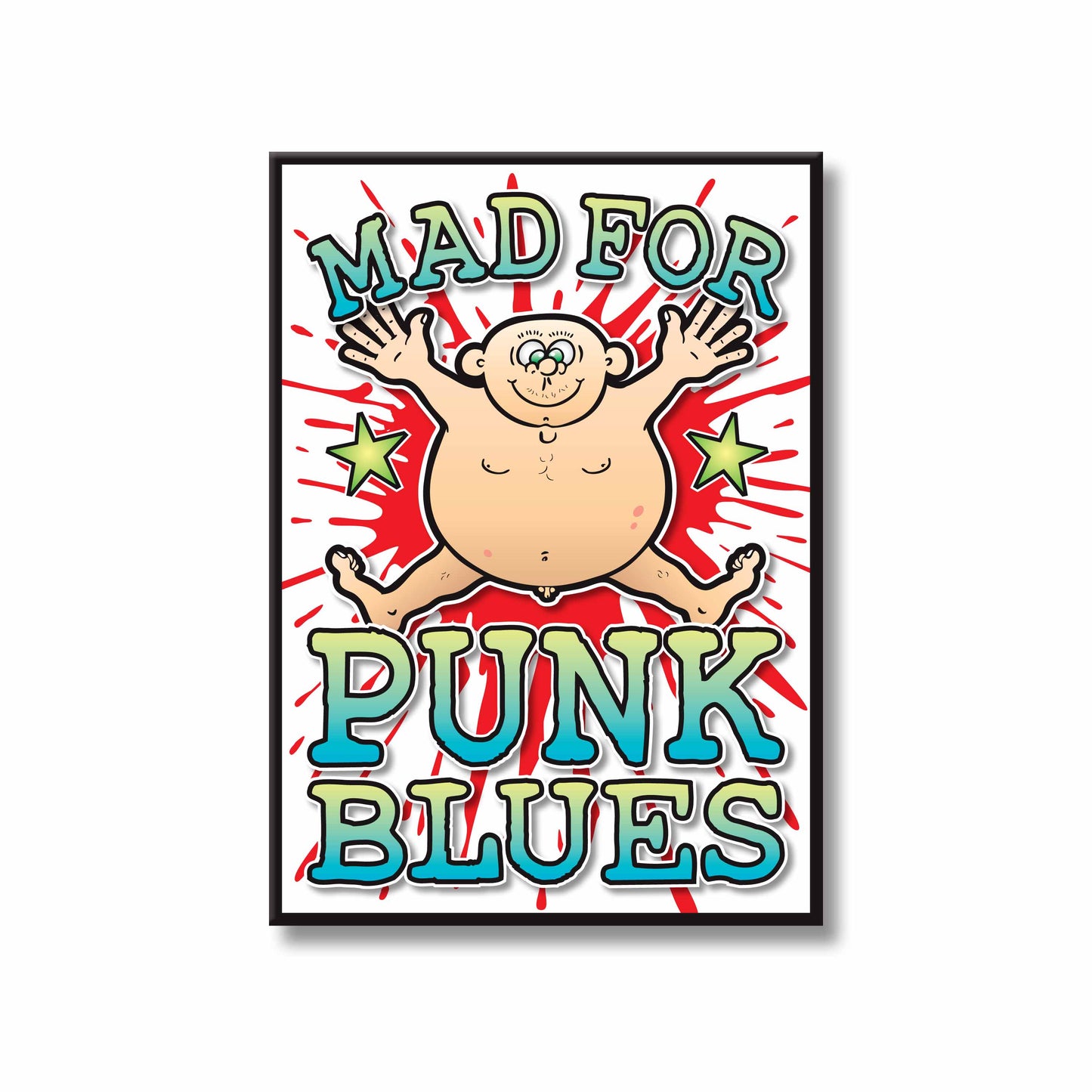 Punk Blues Art Print / Mad For Music Poster / Wall Décor