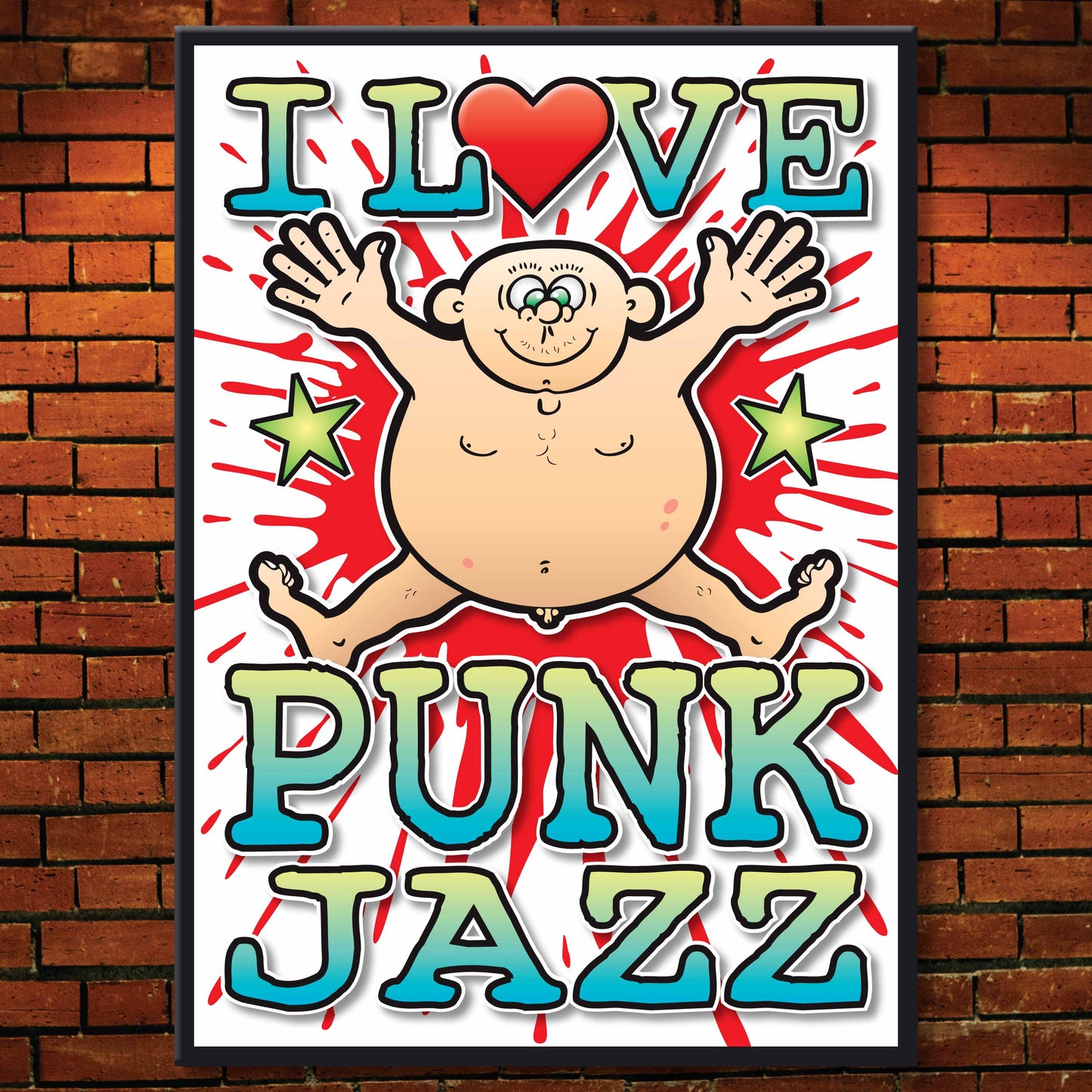 Punk Jazz Art Print / Love Music Poster / Wall Décor / Rock Guru