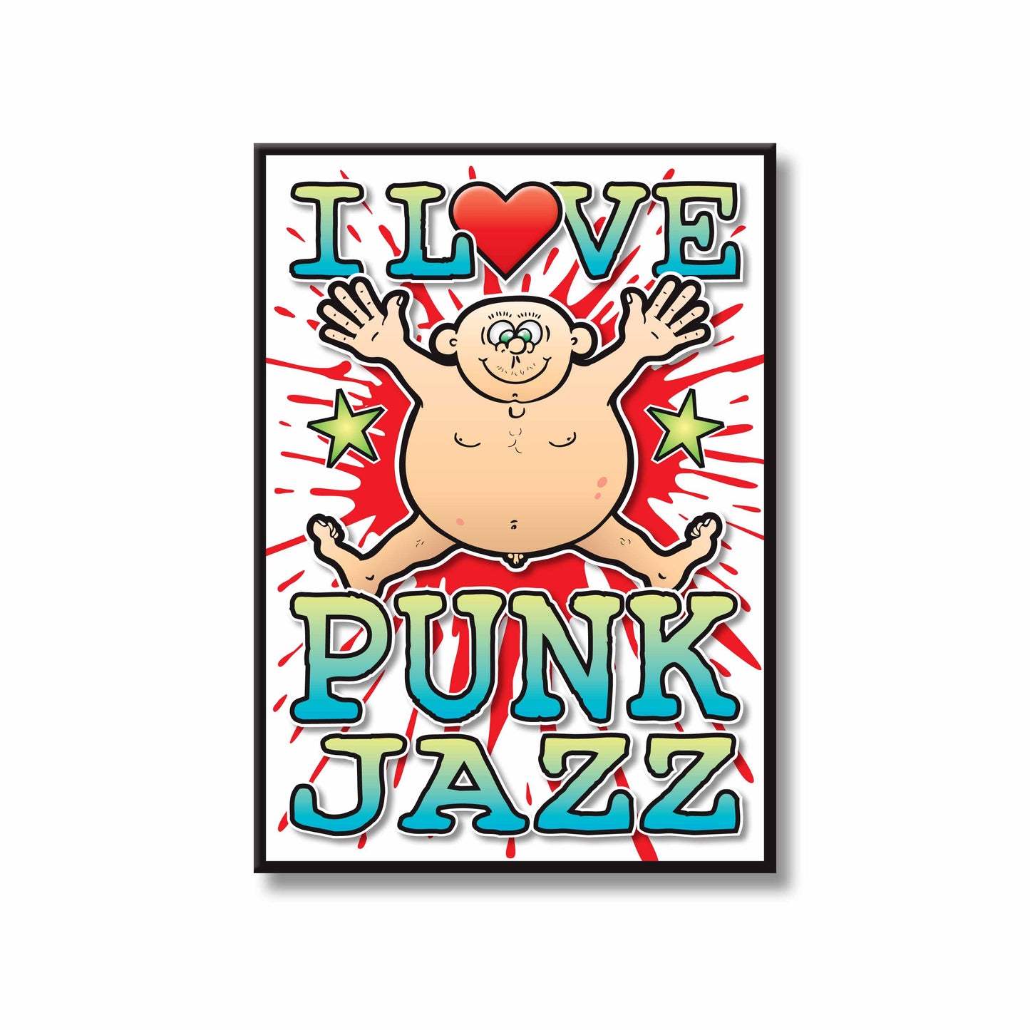 Punk Jazz Art Print / Love Music Poster / Wall Décor / Rock Guru