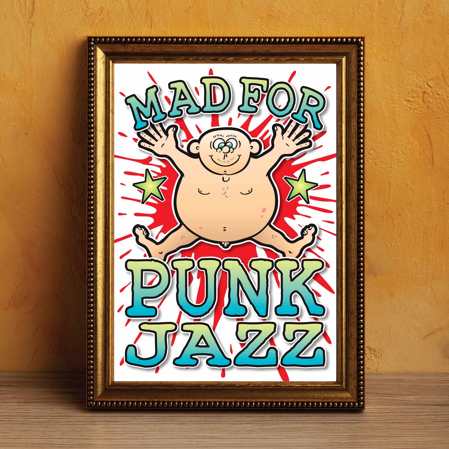 Punk Jazz Art Print / Mad For Music Poster / Wall Décor