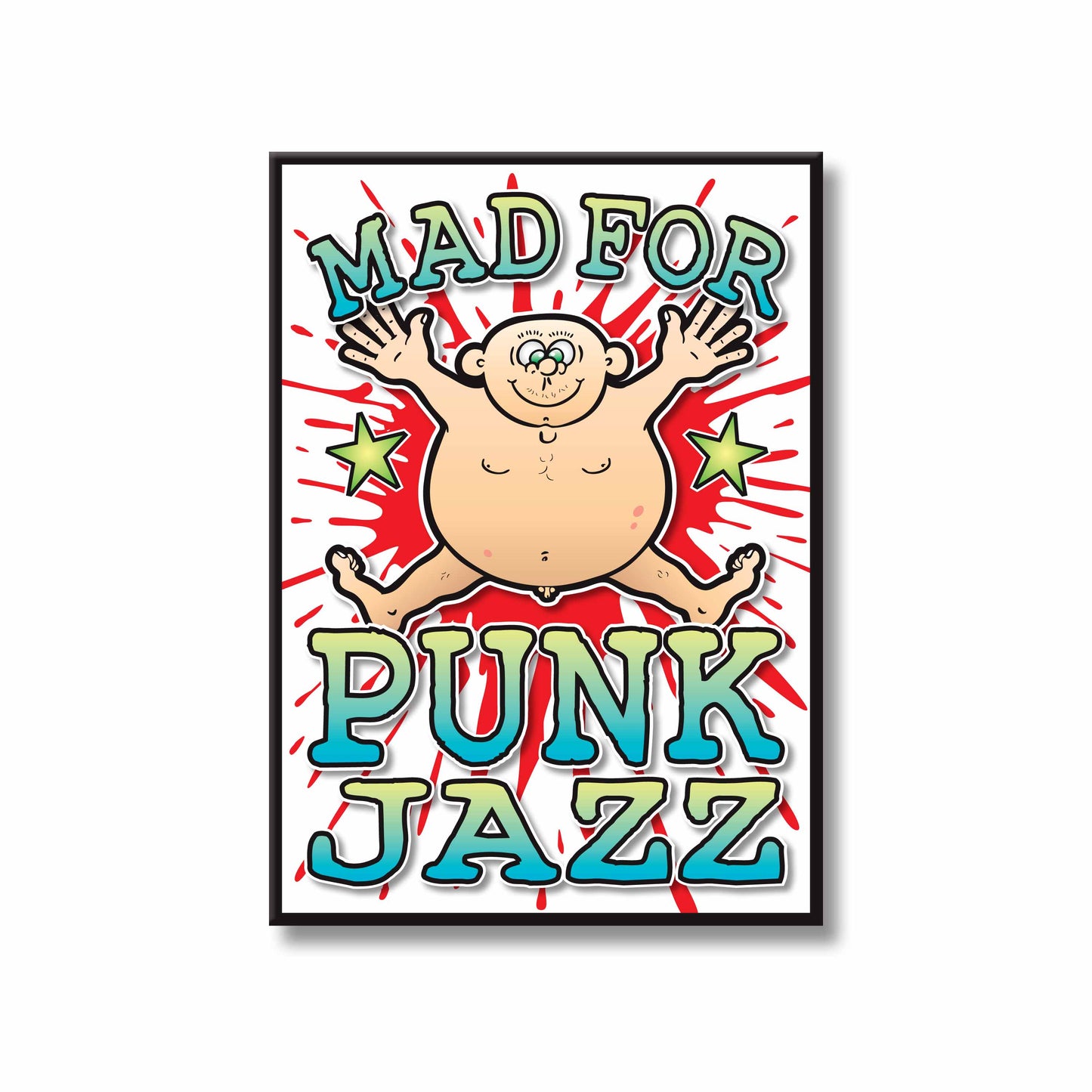 Punk Jazz Art Print / Mad For Music Poster / Wall Décor