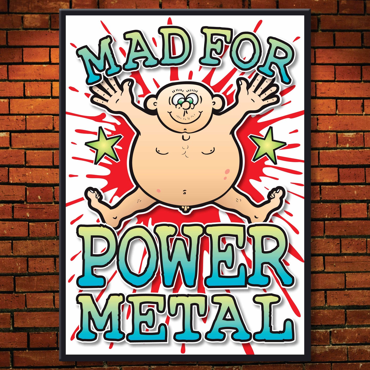 Power Metal Art Print / Mad For Music Poster / Wall Décor