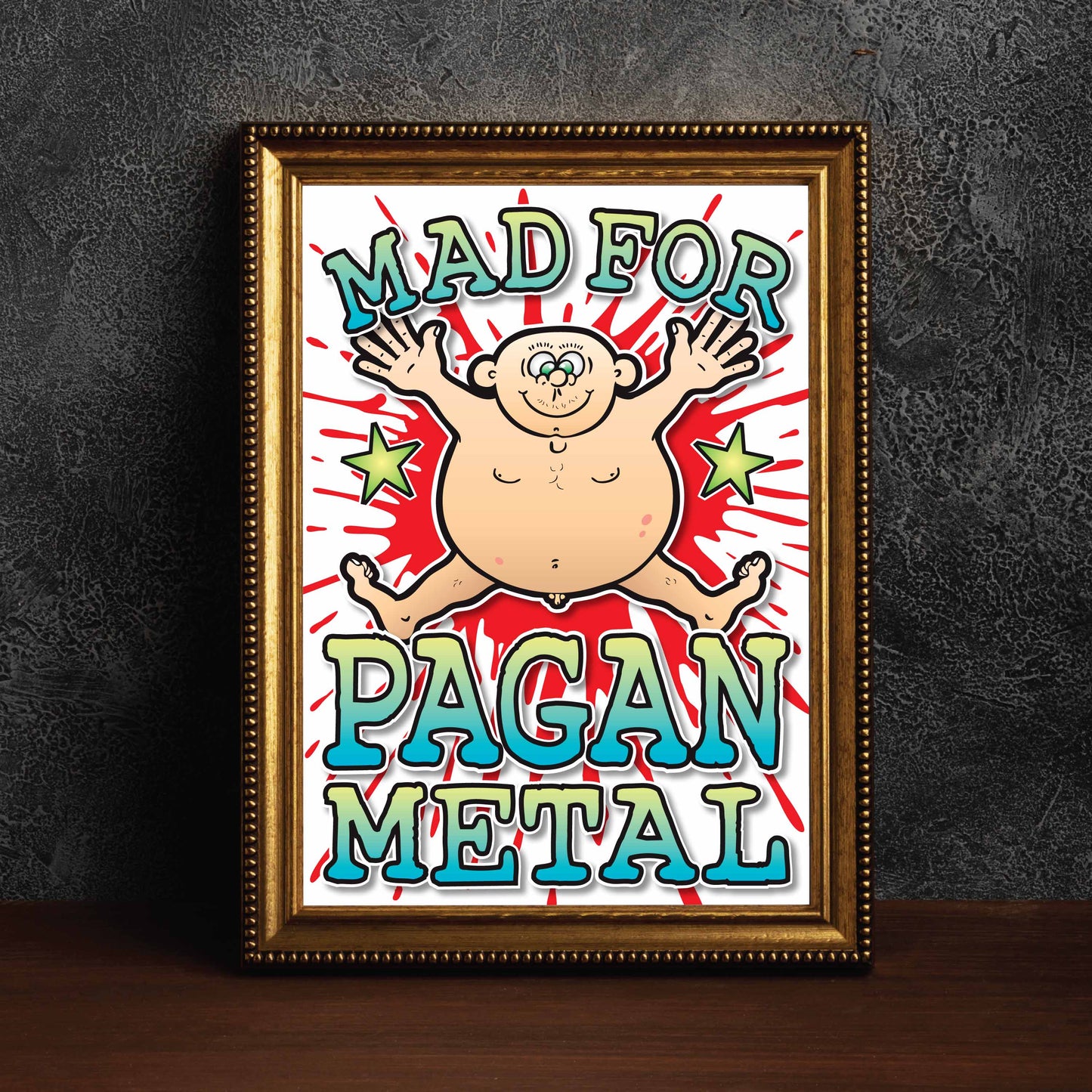 Pagan Metal Art Print / Mad For Music Poster / Wall Décor
