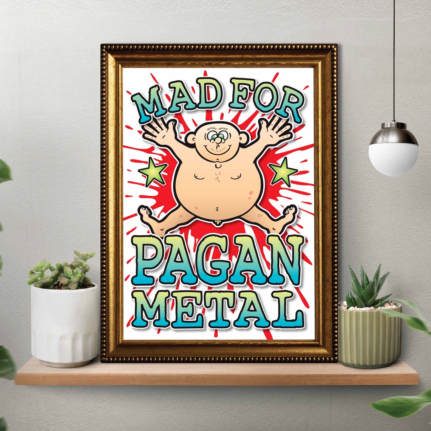 Pagan Metal Art Print / Mad For Music Poster / Wall Décor