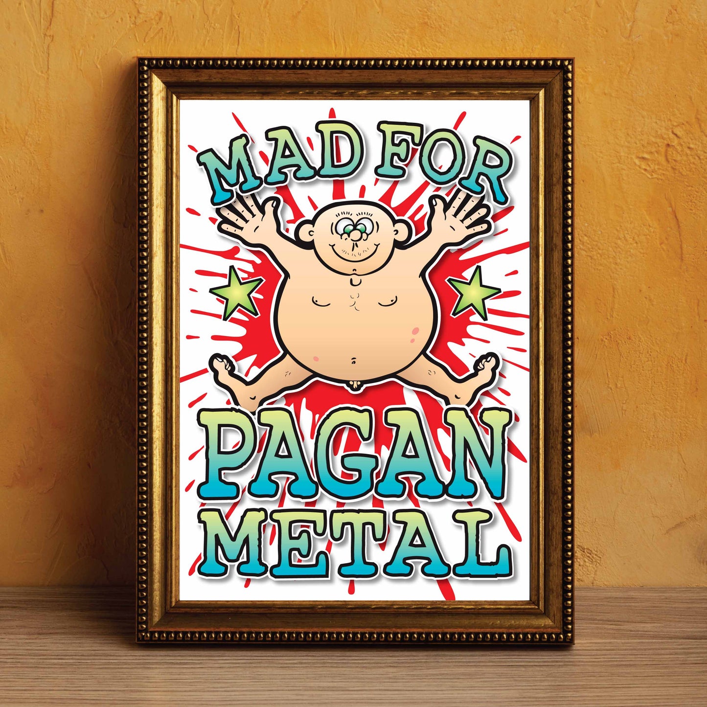 Pagan Metal Art Print / Mad For Music Poster / Wall Décor