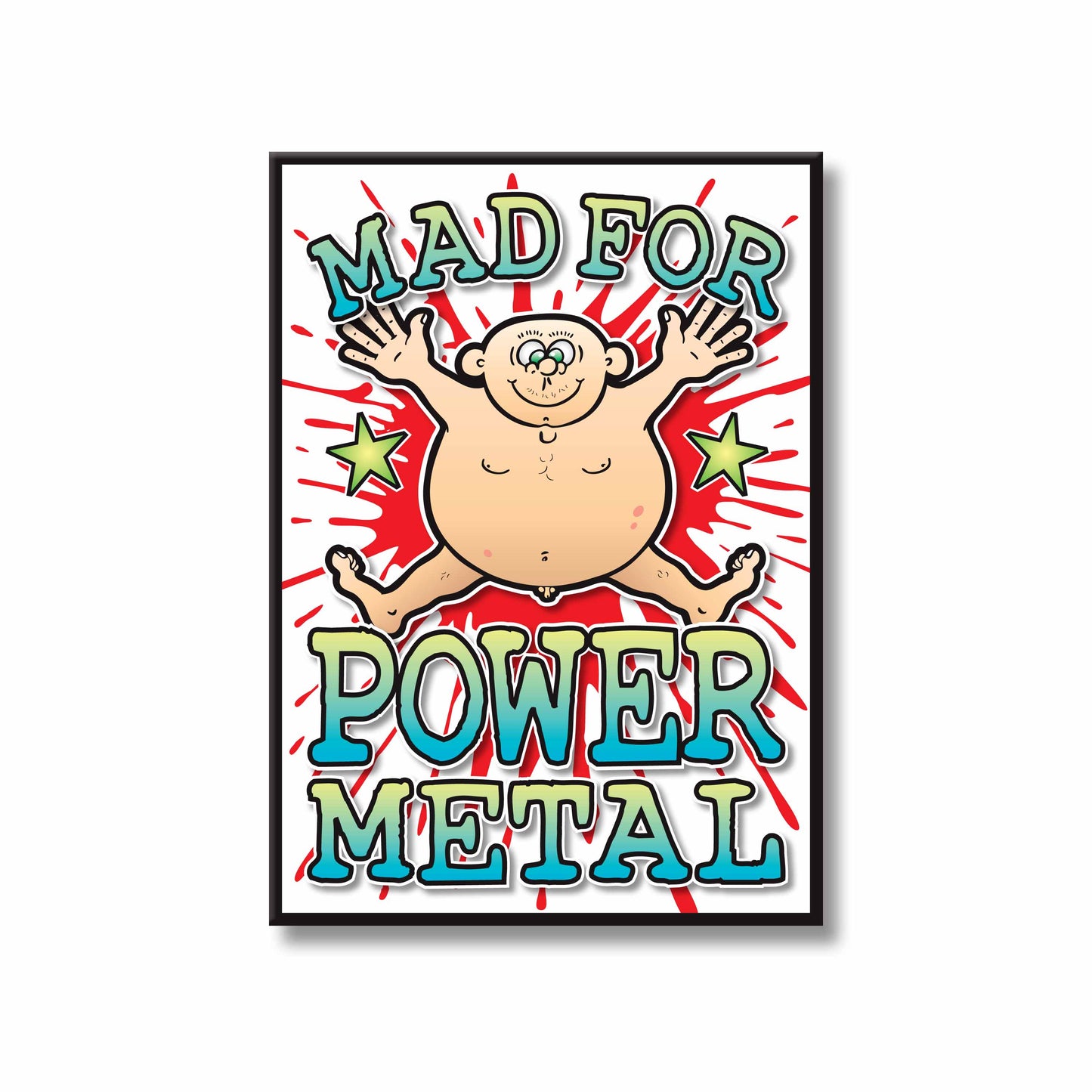 Power Metal Art Print / Mad For Music Poster / Wall Décor