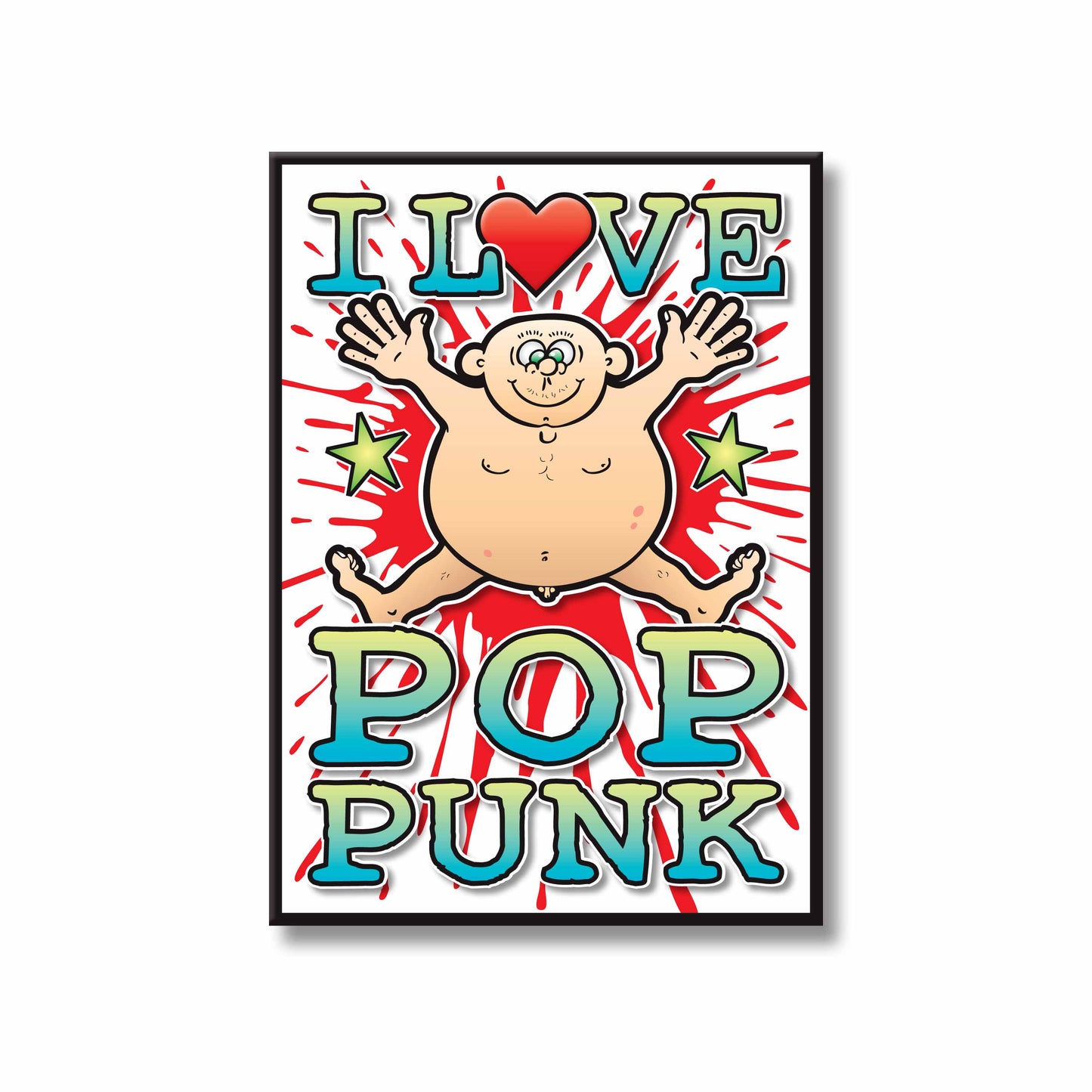 Pop Punk Art Print / Love Music Poster / Wall Décor / Rock Guru