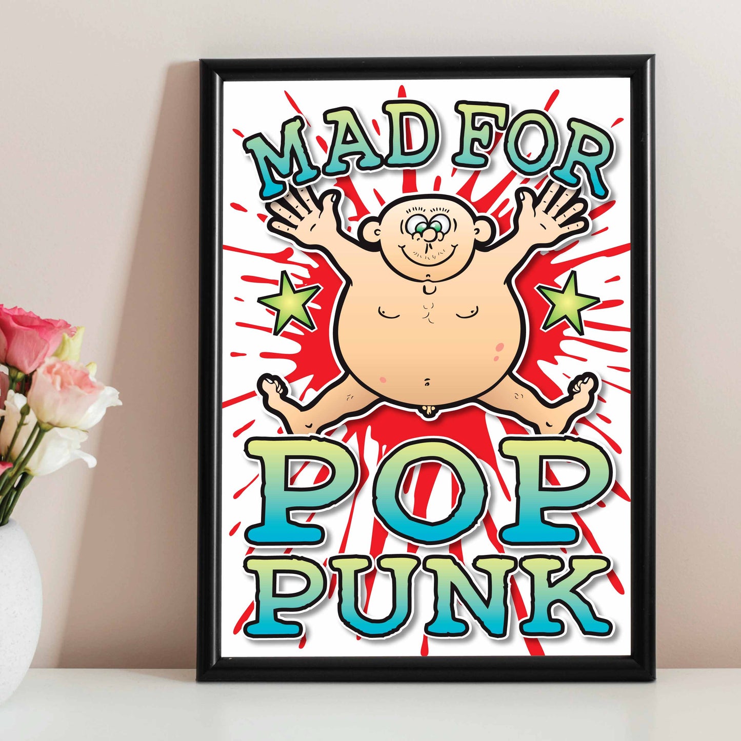 Pop Punk Art Print / Mad For Music Poster / Wall Décor