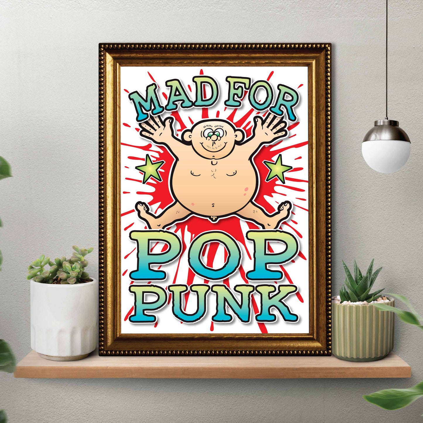Pop Punk Art Print / Mad For Music Poster / Wall Décor
