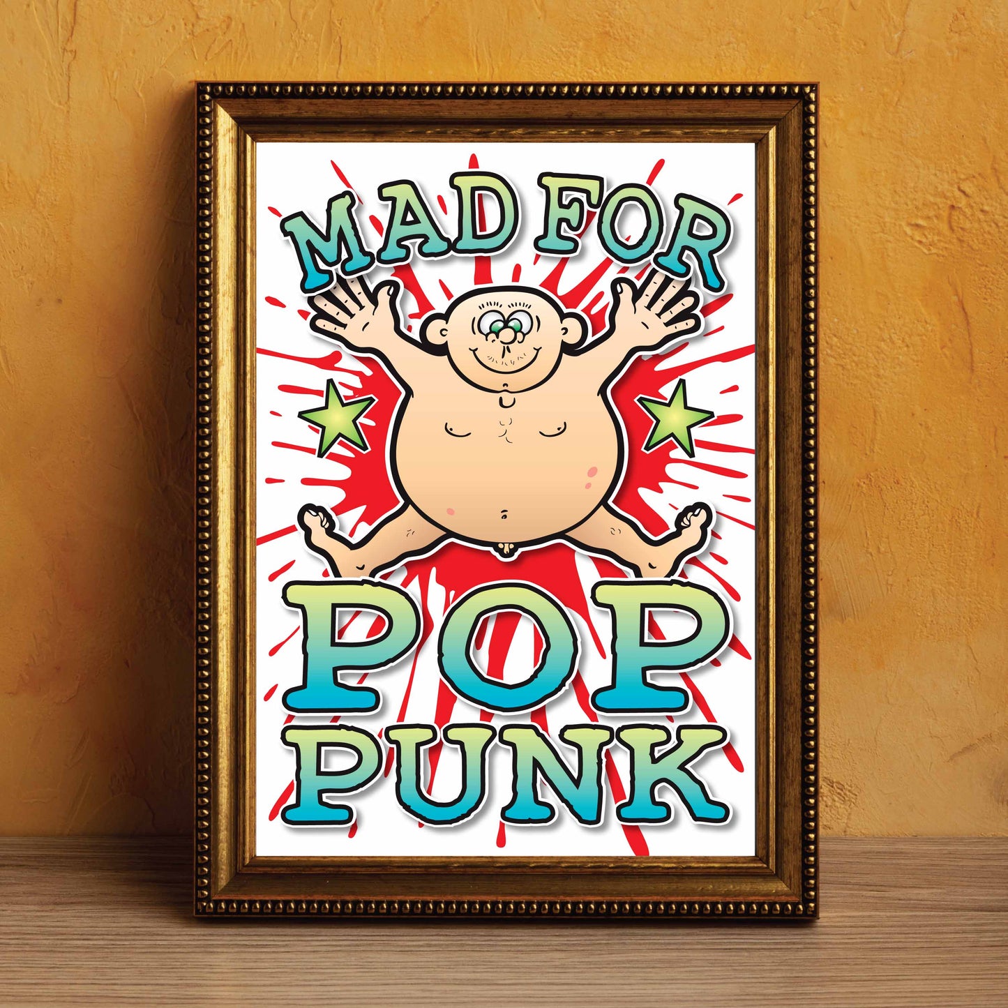 Pop Punk Art Print / Mad For Music Poster / Wall Décor