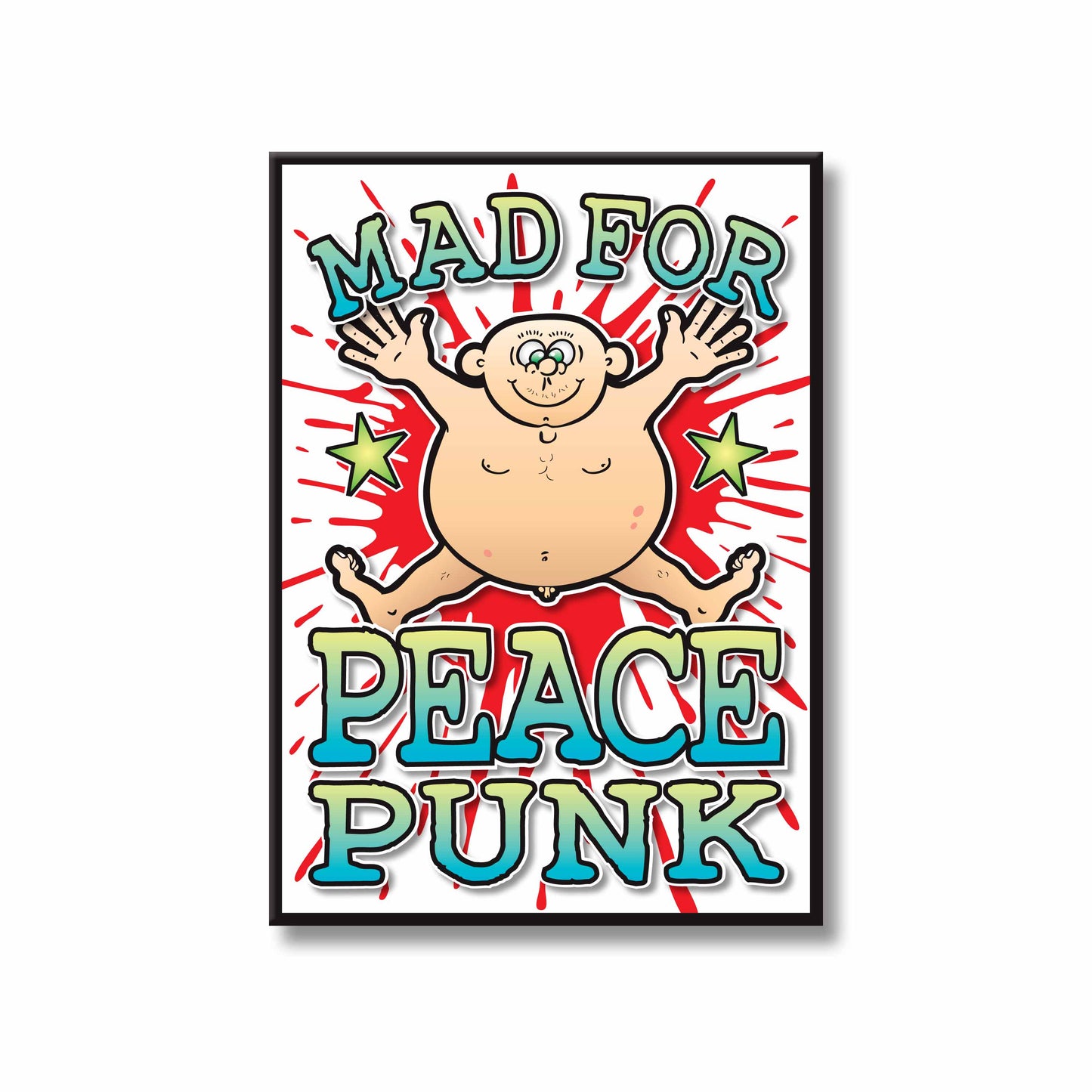 Peace Punk Art Print / Mad For Music Poster / Wall Décor