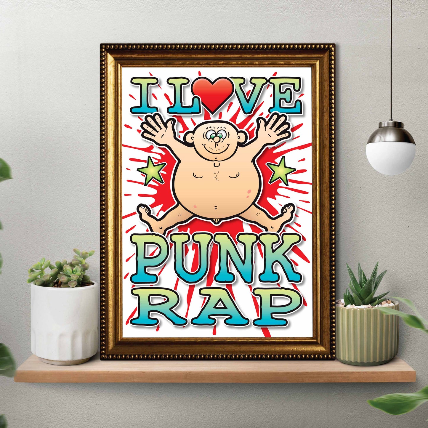 Punk Rap Art Print / Love Music Poster / Wall Décor / Rock Guru