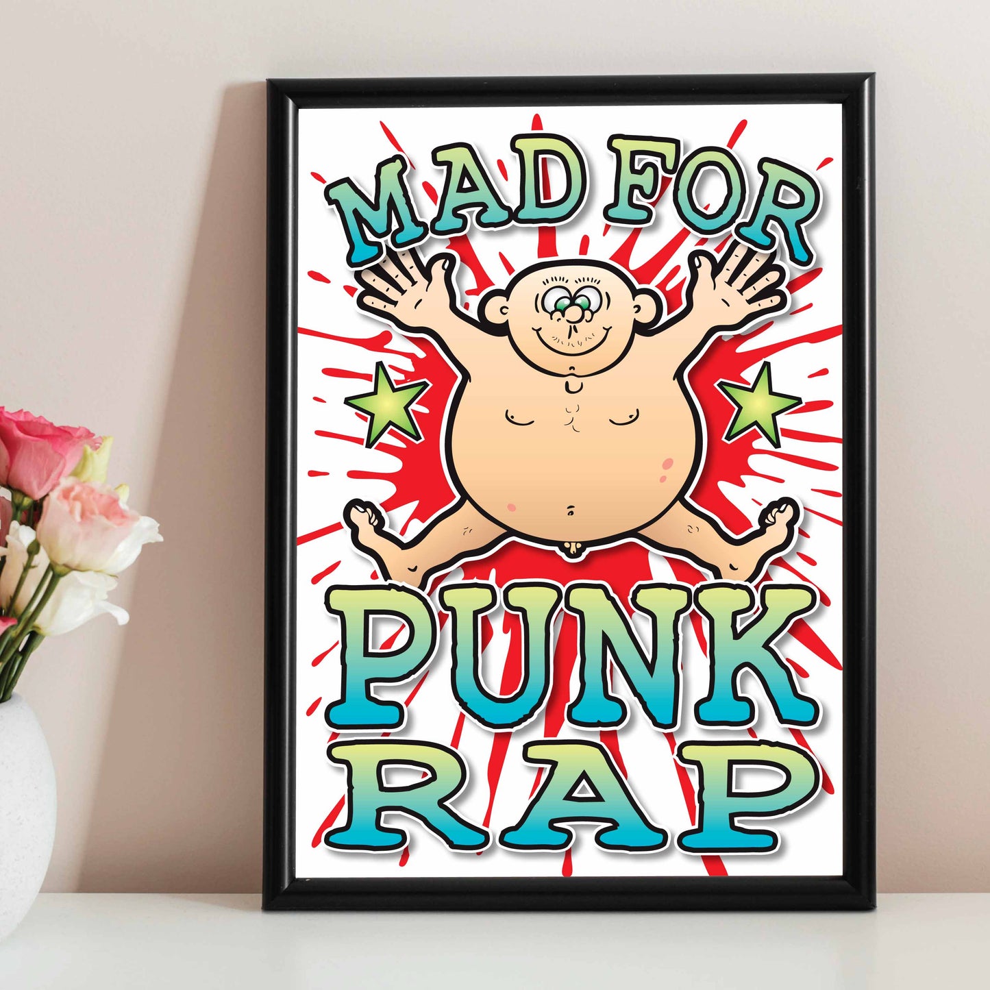 Punk Rap Art Print / Mad For Music Poster / Wall Décor
