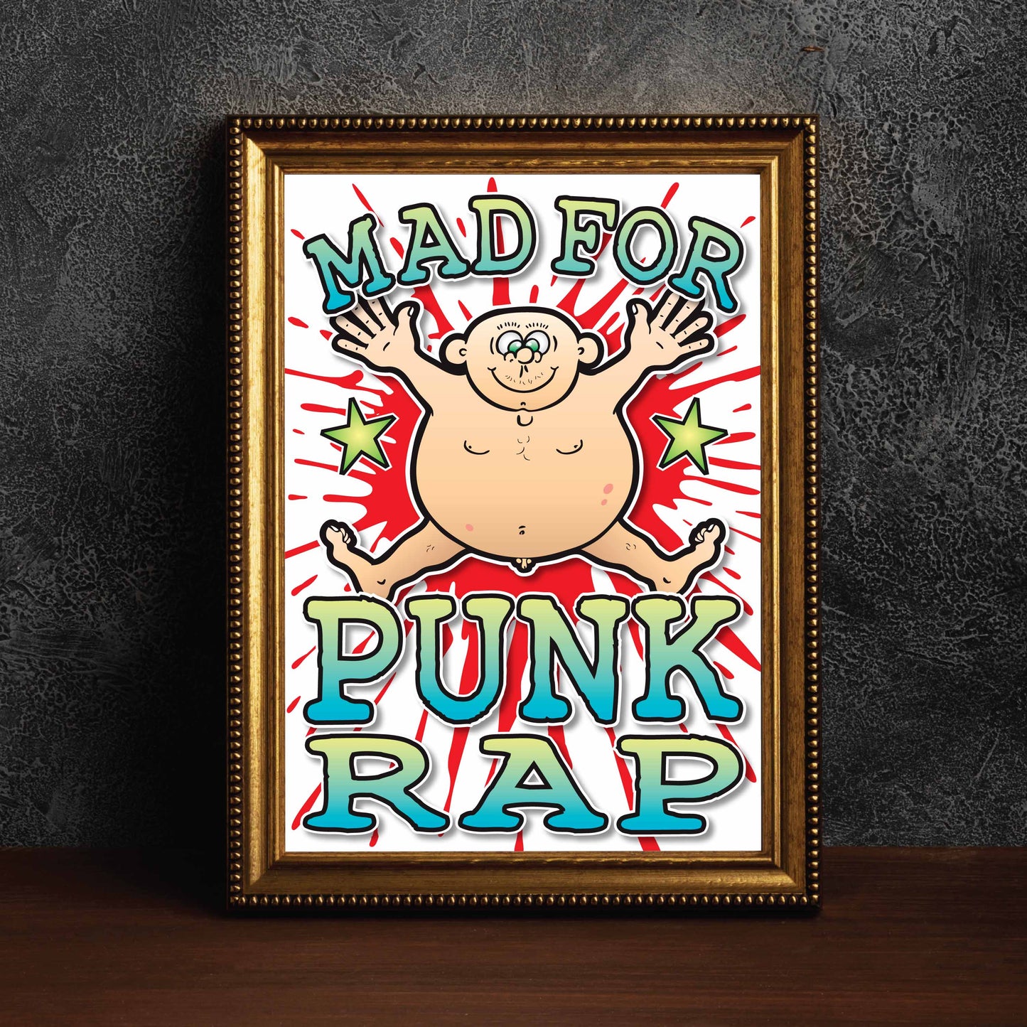 Punk Rap Art Print / Mad For Music Poster / Wall Décor