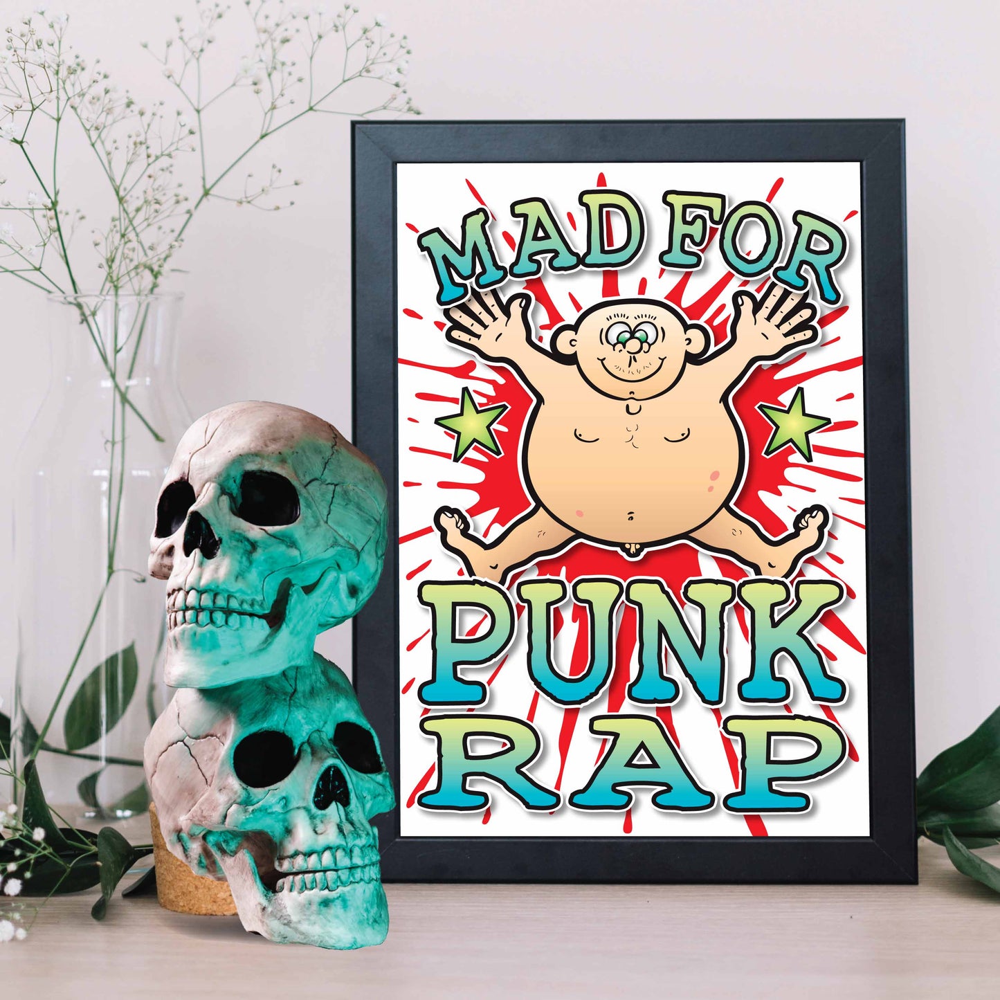 Punk Rap Art Print / Mad For Music Poster / Wall Décor