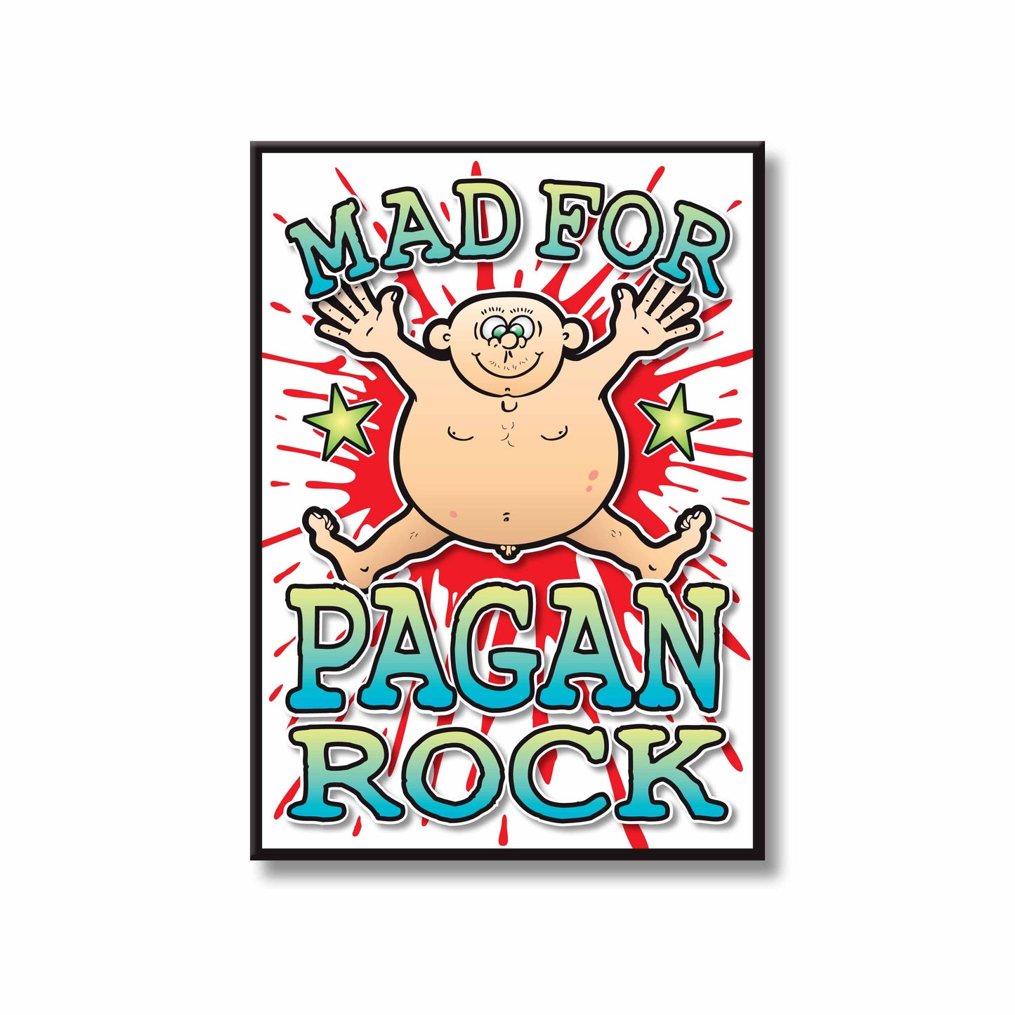 Pagan Rock Art Print / Mad For Music Poster / Wall Décor