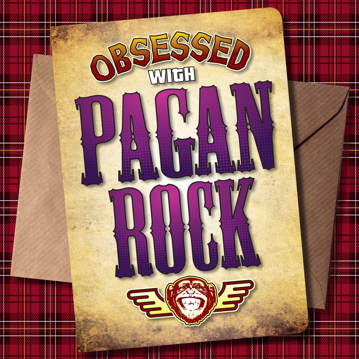 Pagan Rock - Obsessed Art Poster + Birthday / Greetings Card