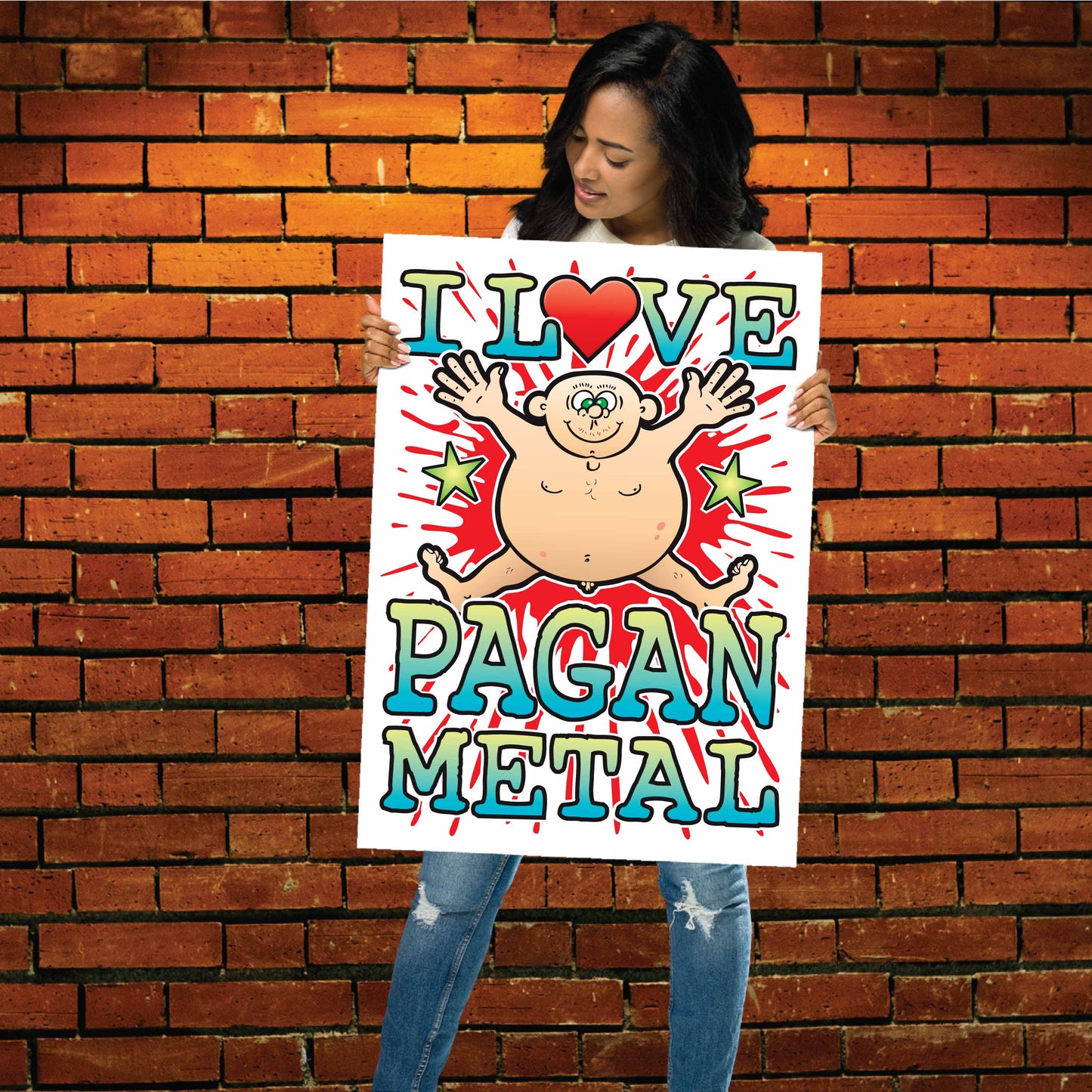 Pagan Metal 50x70cm Wall Art / Love Music Poster