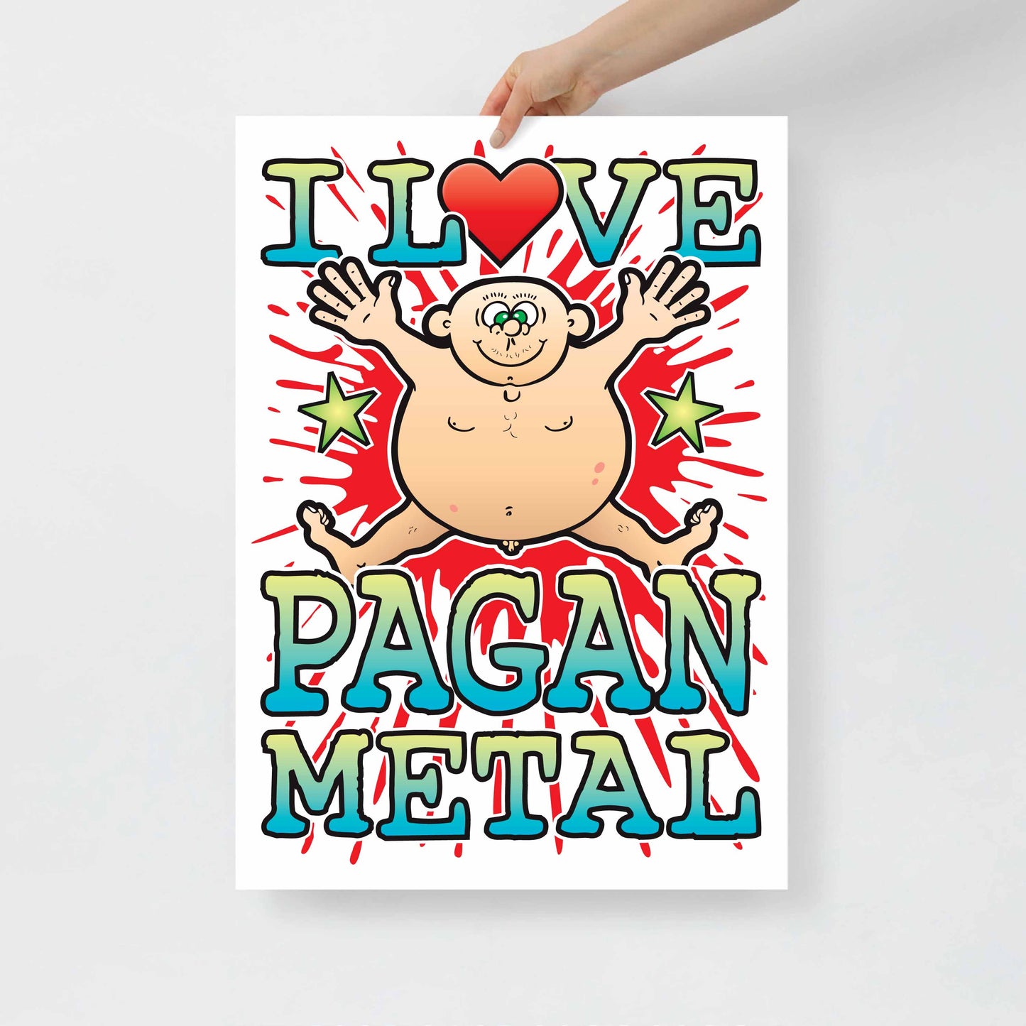 Pagan Metal 50x70cm Wall Art / Love Music Poster