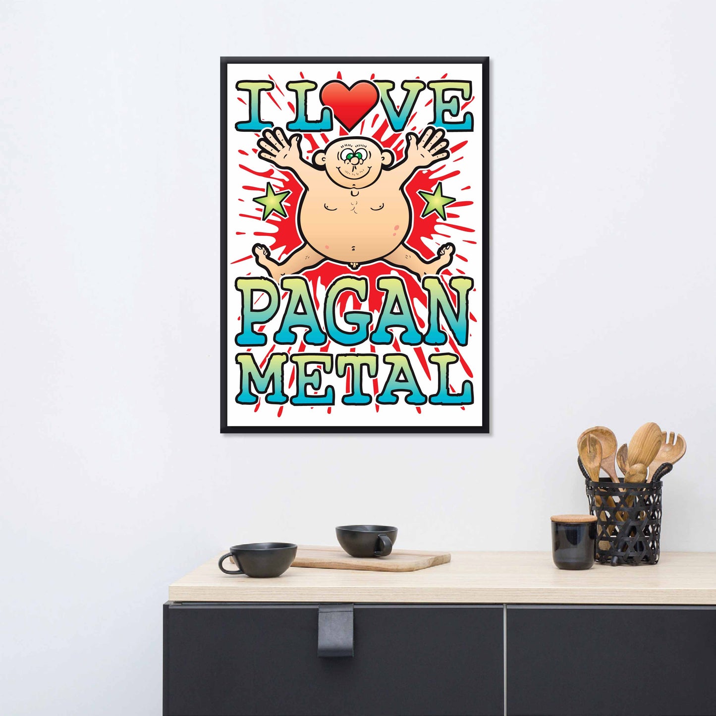 Pagan Metal 50x70cm Wall Art / Love Music Poster