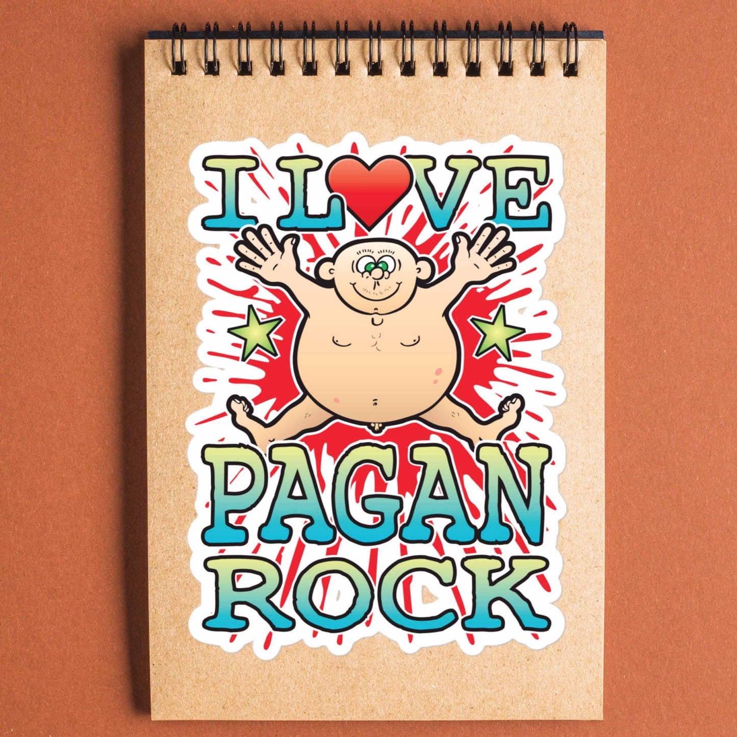 Pagan Rock Vinyl Kiss-Cut Sticker / 14 x 10cm