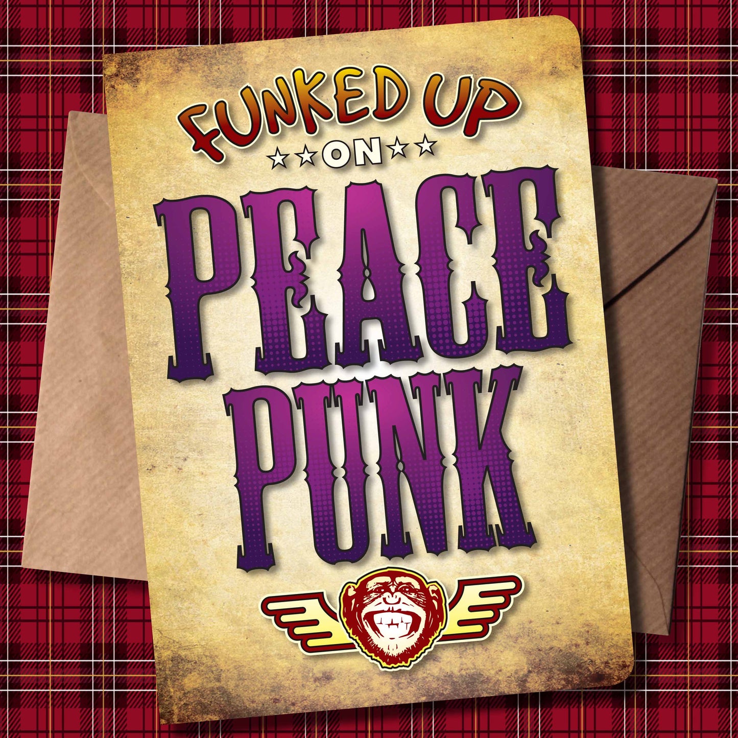 Peace Punk Art Print / Poster / Birthday Card / Greetings Card