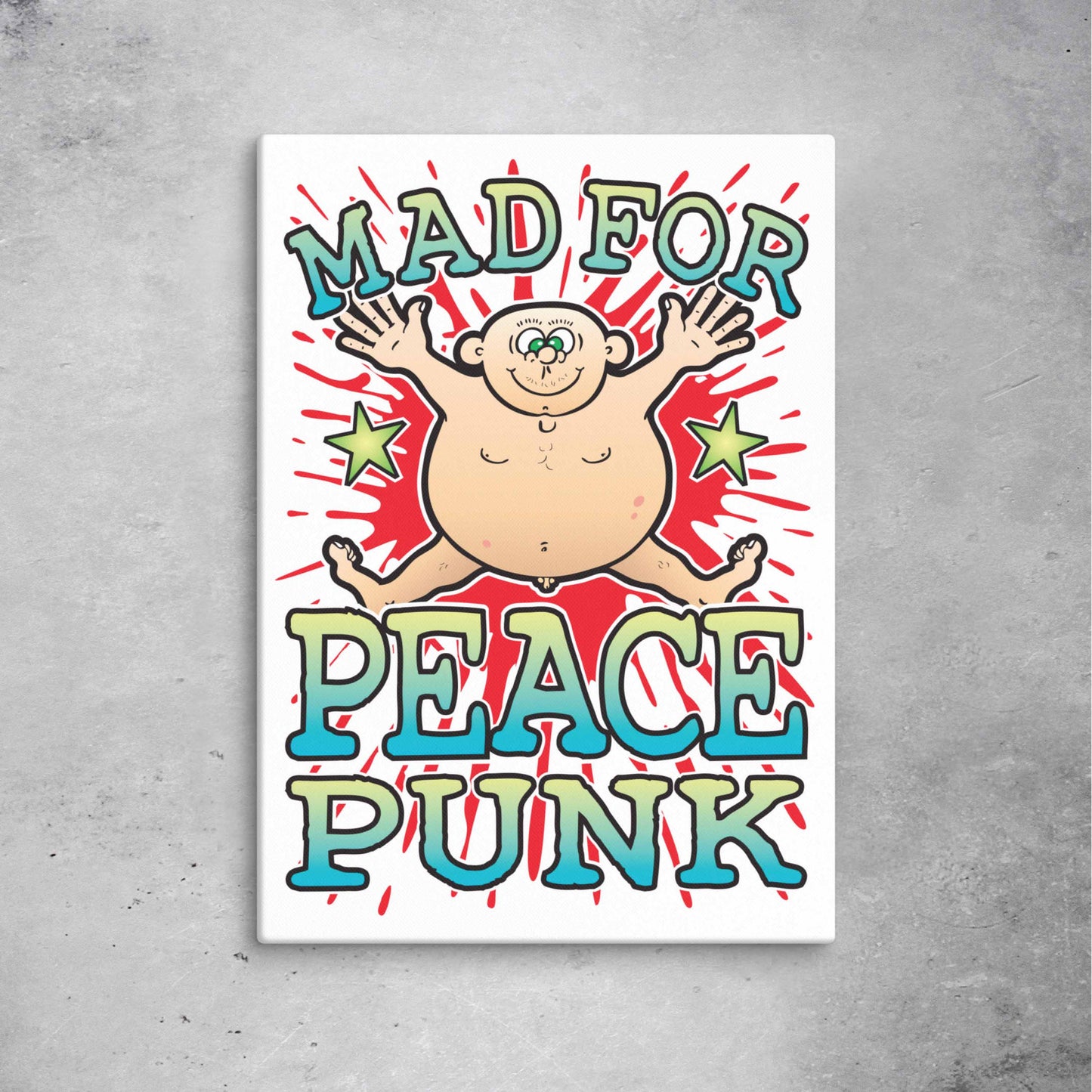 Peace Punk Canvas Print 51x71cm